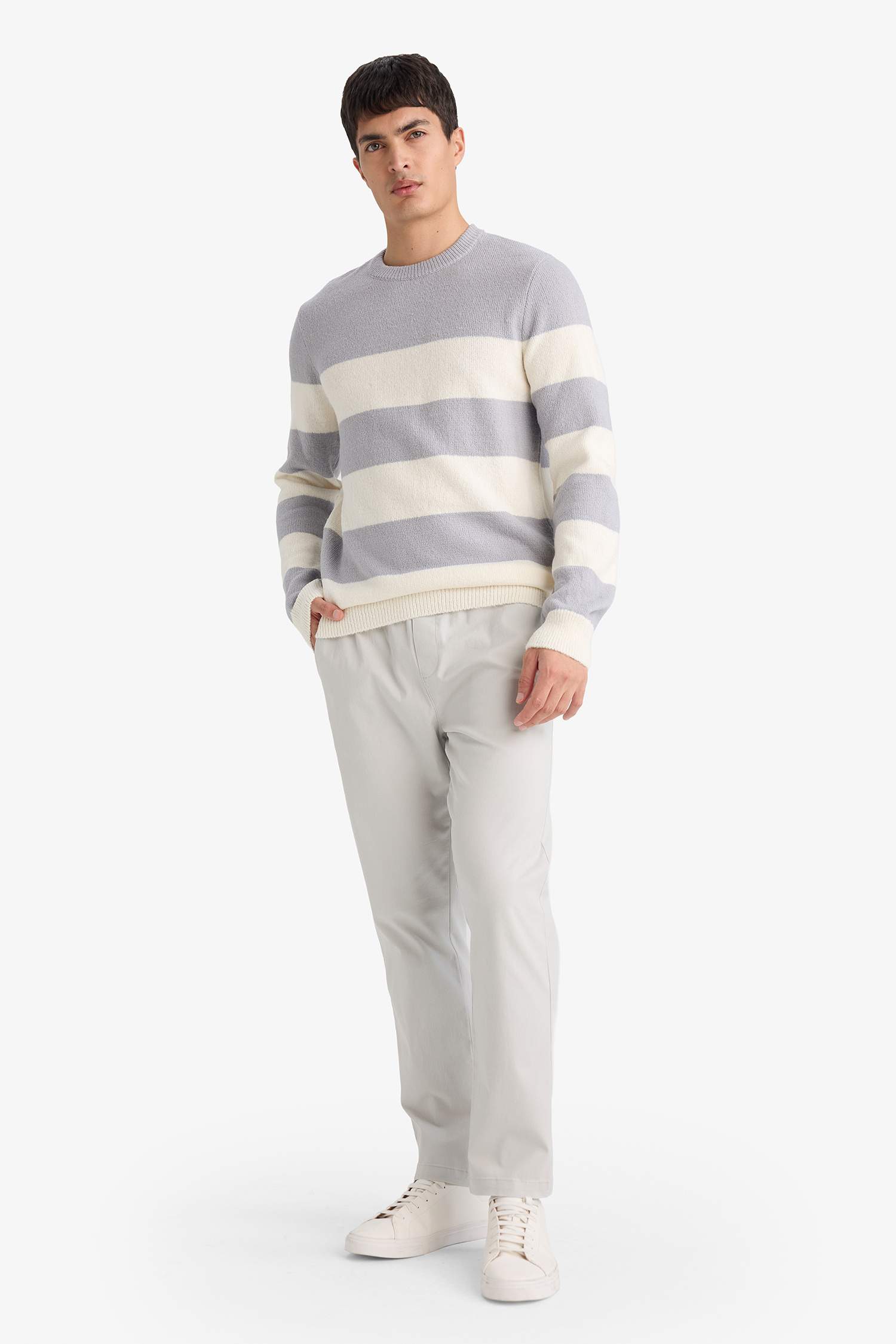 Pull tricot à col rond Coupe standard