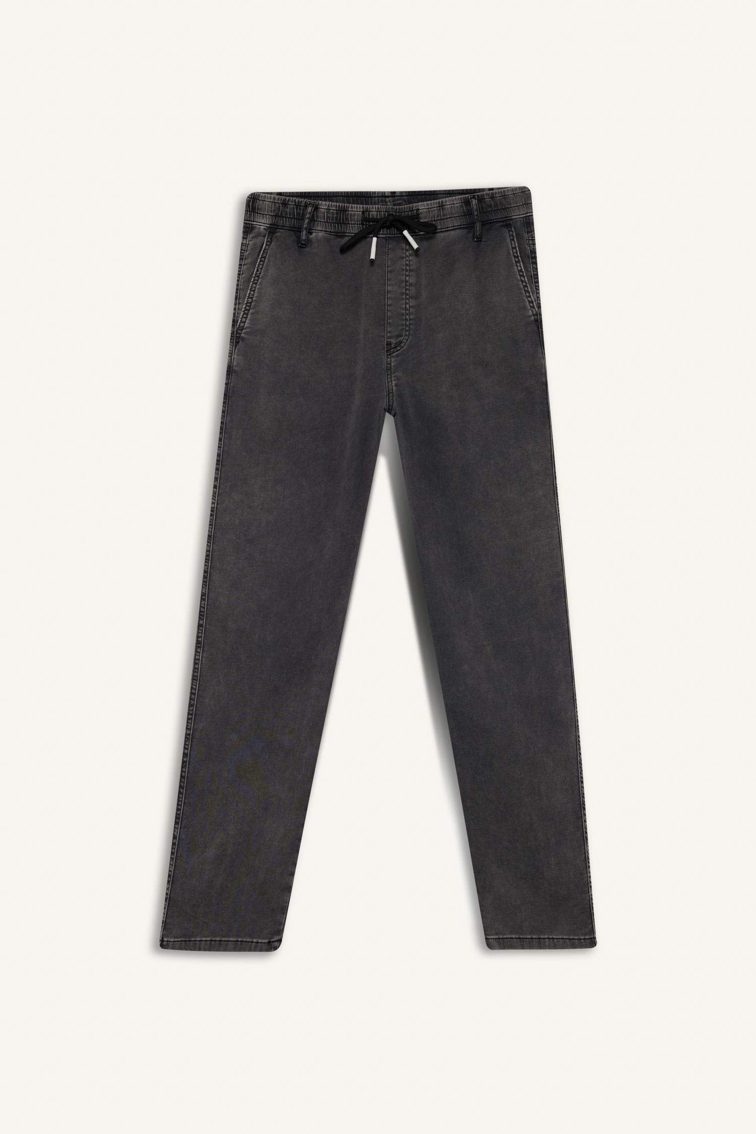 Wide Leg Geniş Paça Jean Kar Yıkamalı Pantolon