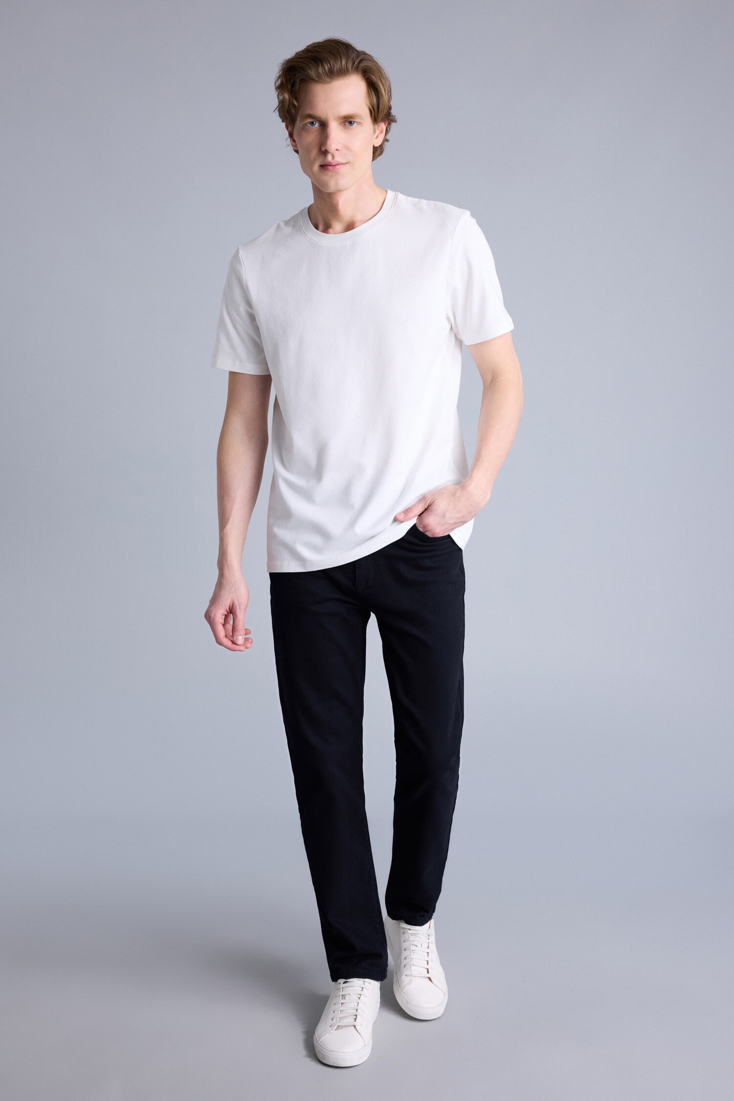 DeFacto Regular Fit Chino Kanvas Pantolon görsel 3