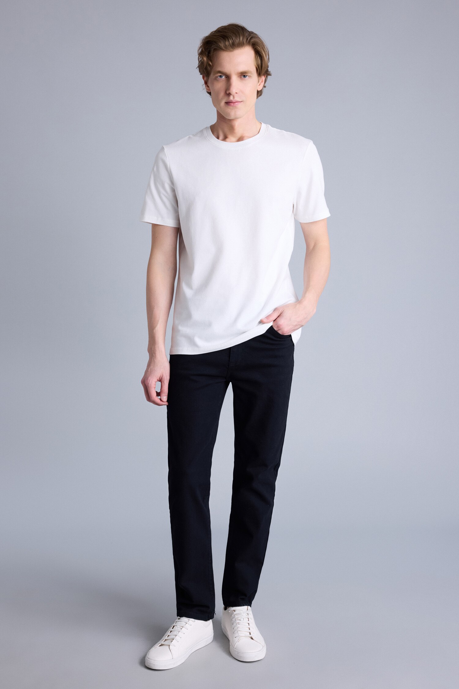 DeFacto Regular Fit Chino Kanvas Pantolon görsel 4