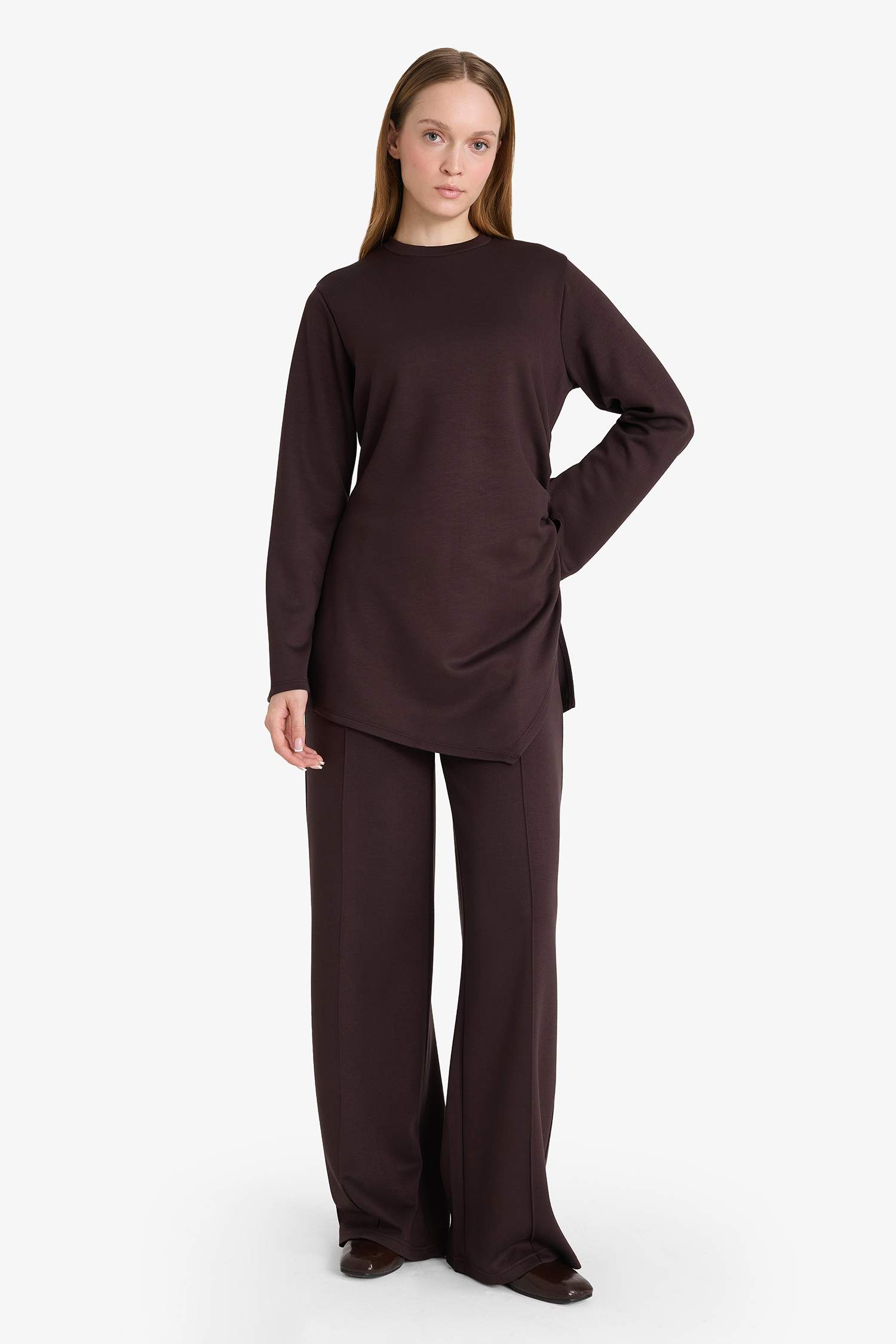 Pantalon large en crêpe