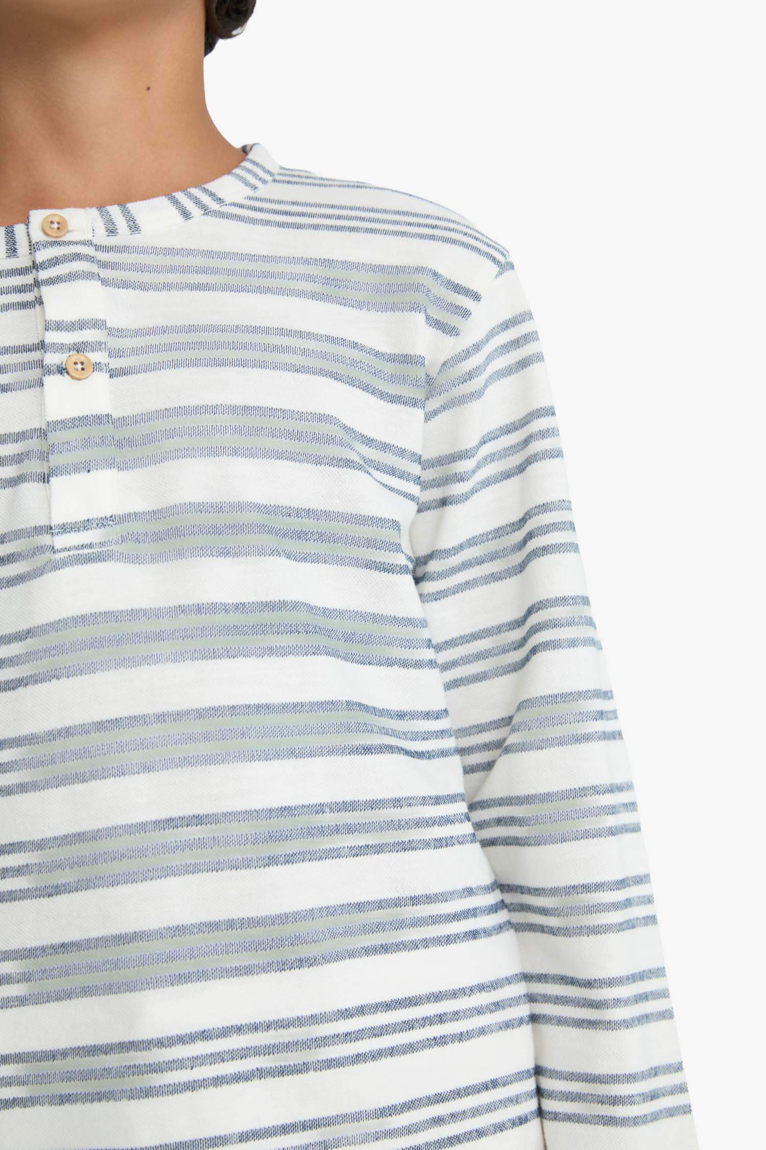 Boy Crew Neck Striped Sweatshirt