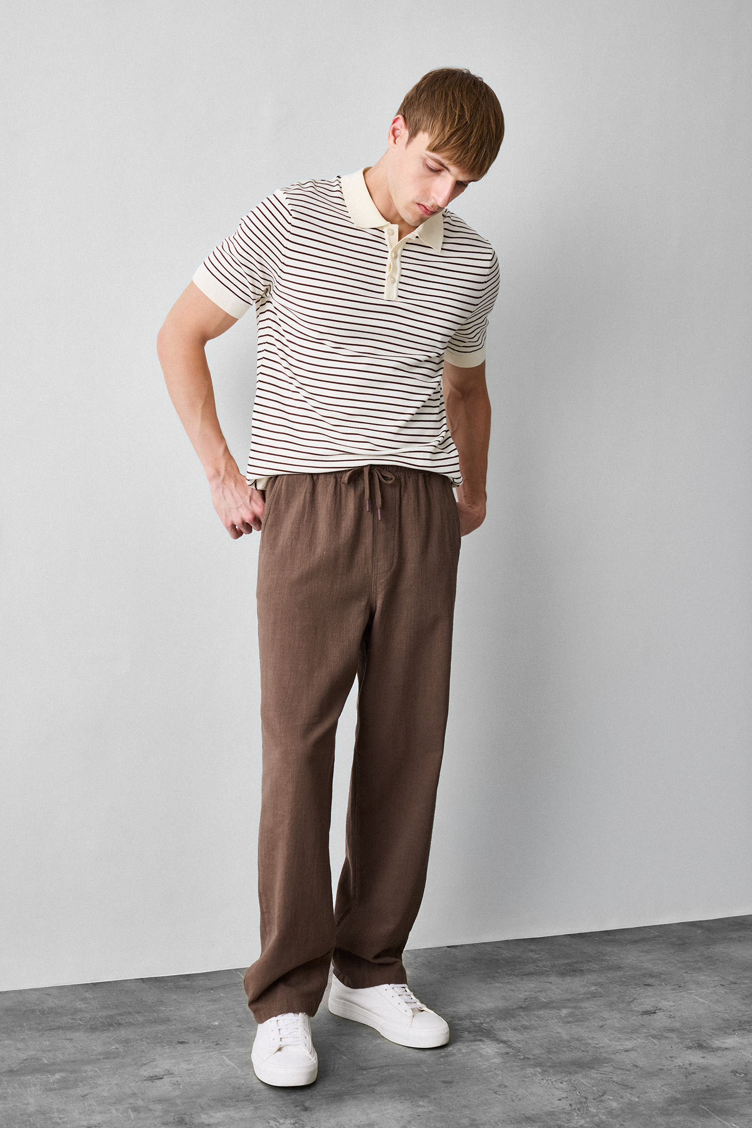 DeFacto %100 Pamuk Baggy Fit Pantolon görsel 3