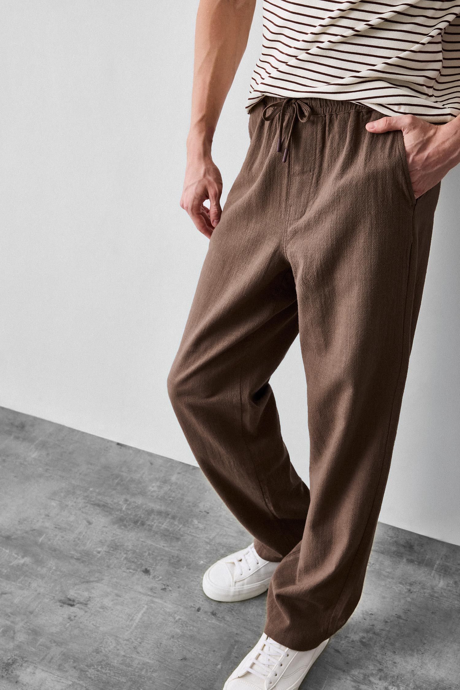 DeFacto %100 Pamuk Baggy Fit Pantolon görsel 4