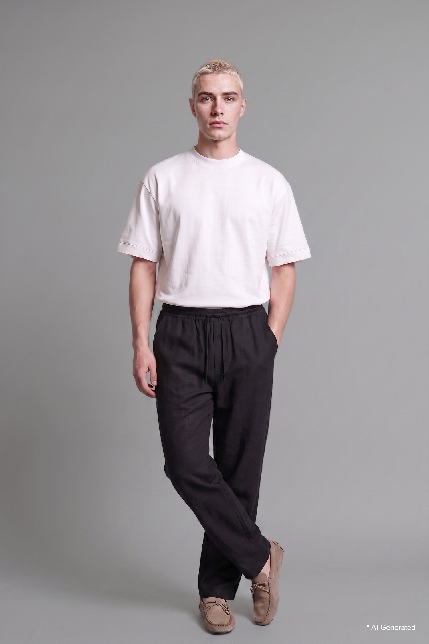 DeFacto %100 Pamuk Baggy Fit Pantolon görsel 2