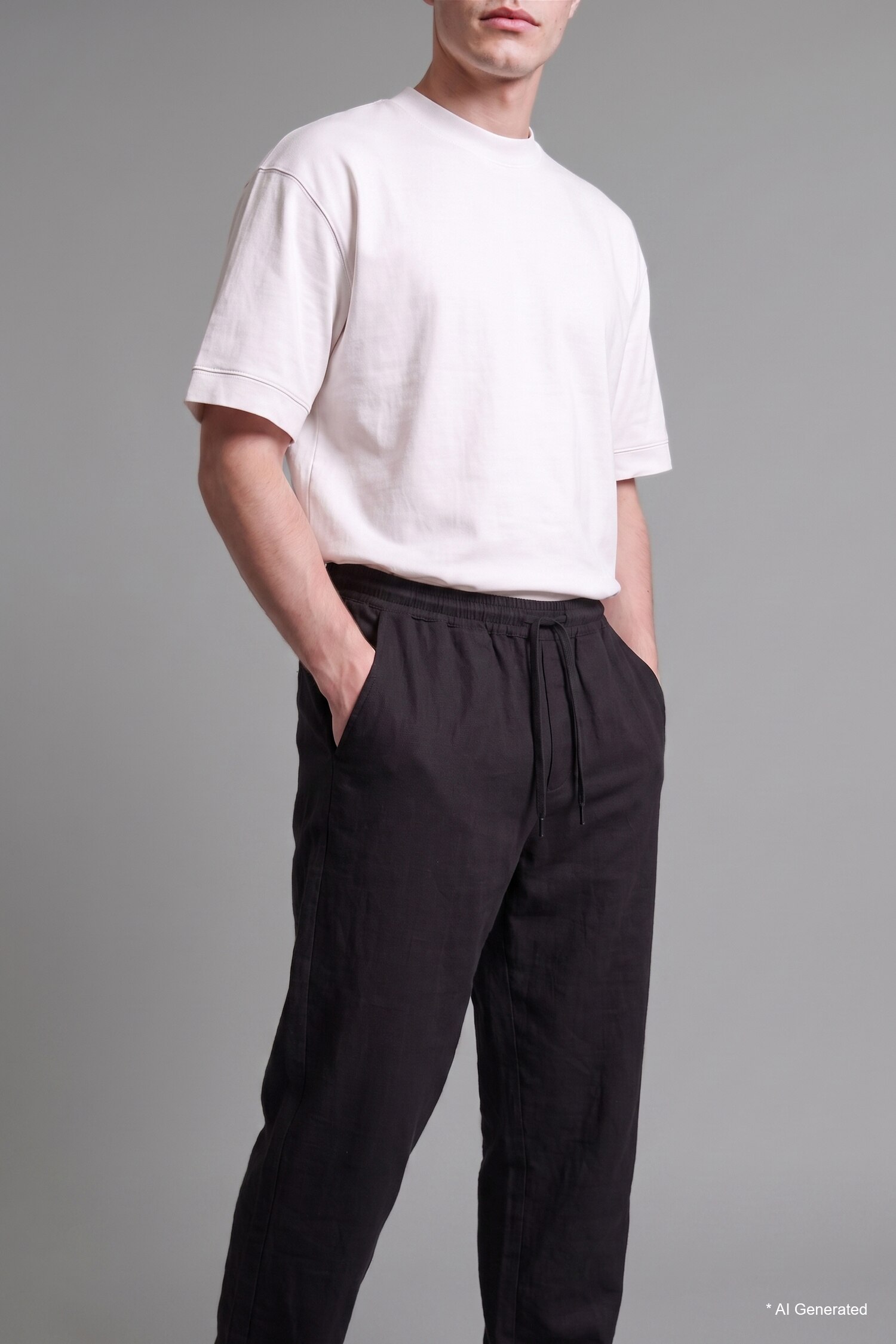 DeFacto %100 Pamuk Baggy Fit Pantolon görsel 5