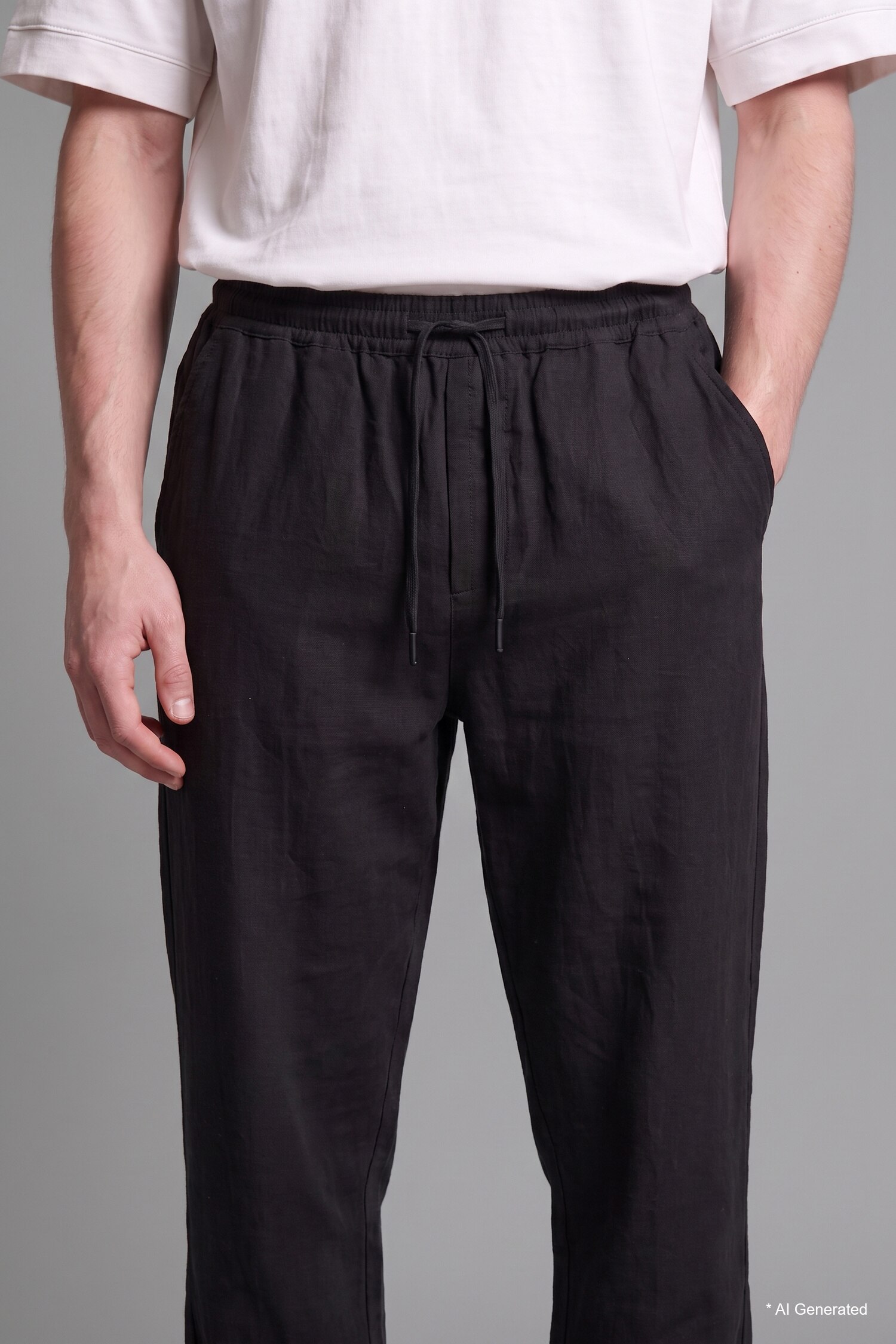 DeFacto %100 Pamuk Baggy Fit Pantolon görsel 7