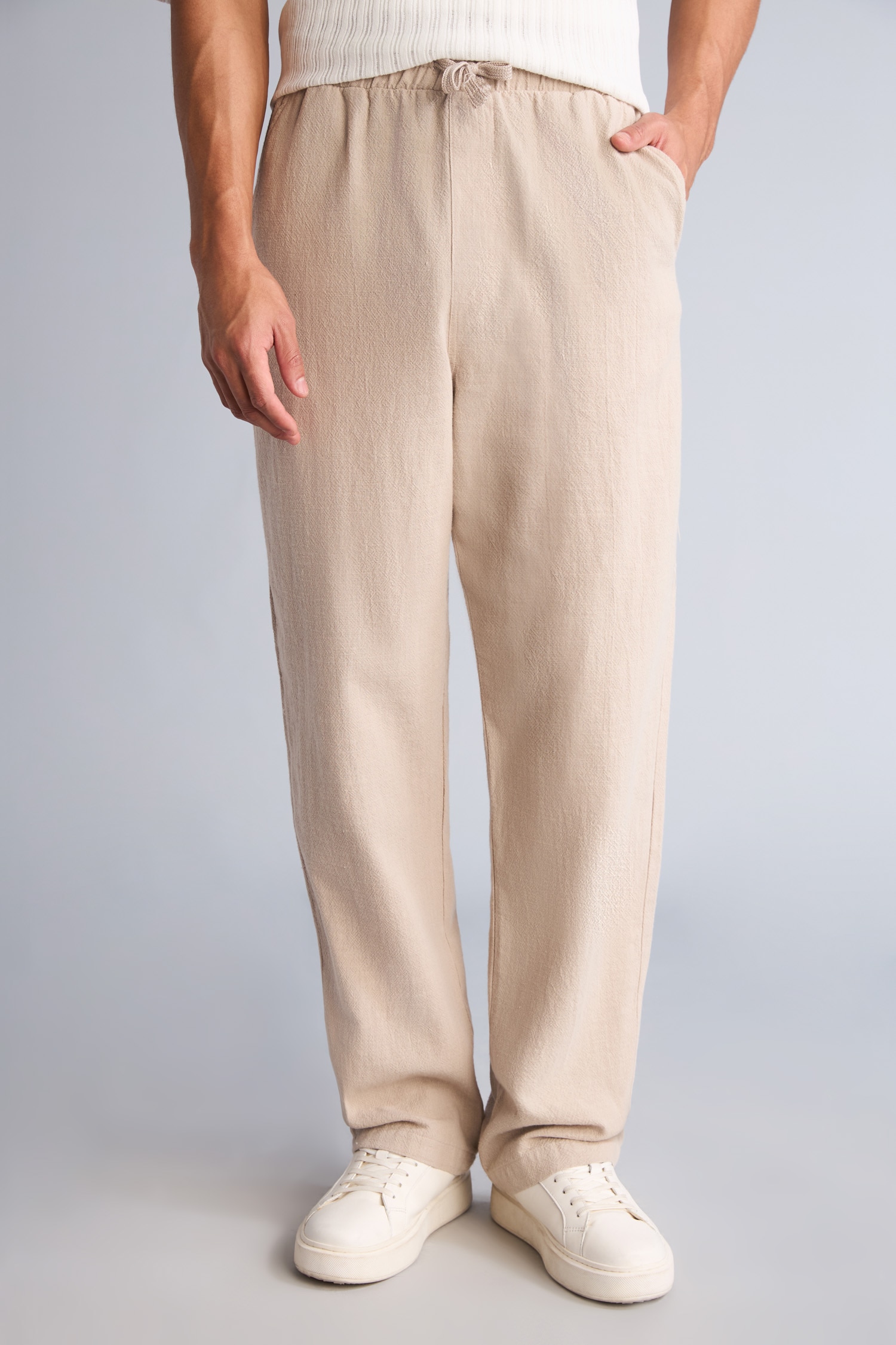 DeFacto %100 Pamuk Baggy Fit Pantolon görsel 3