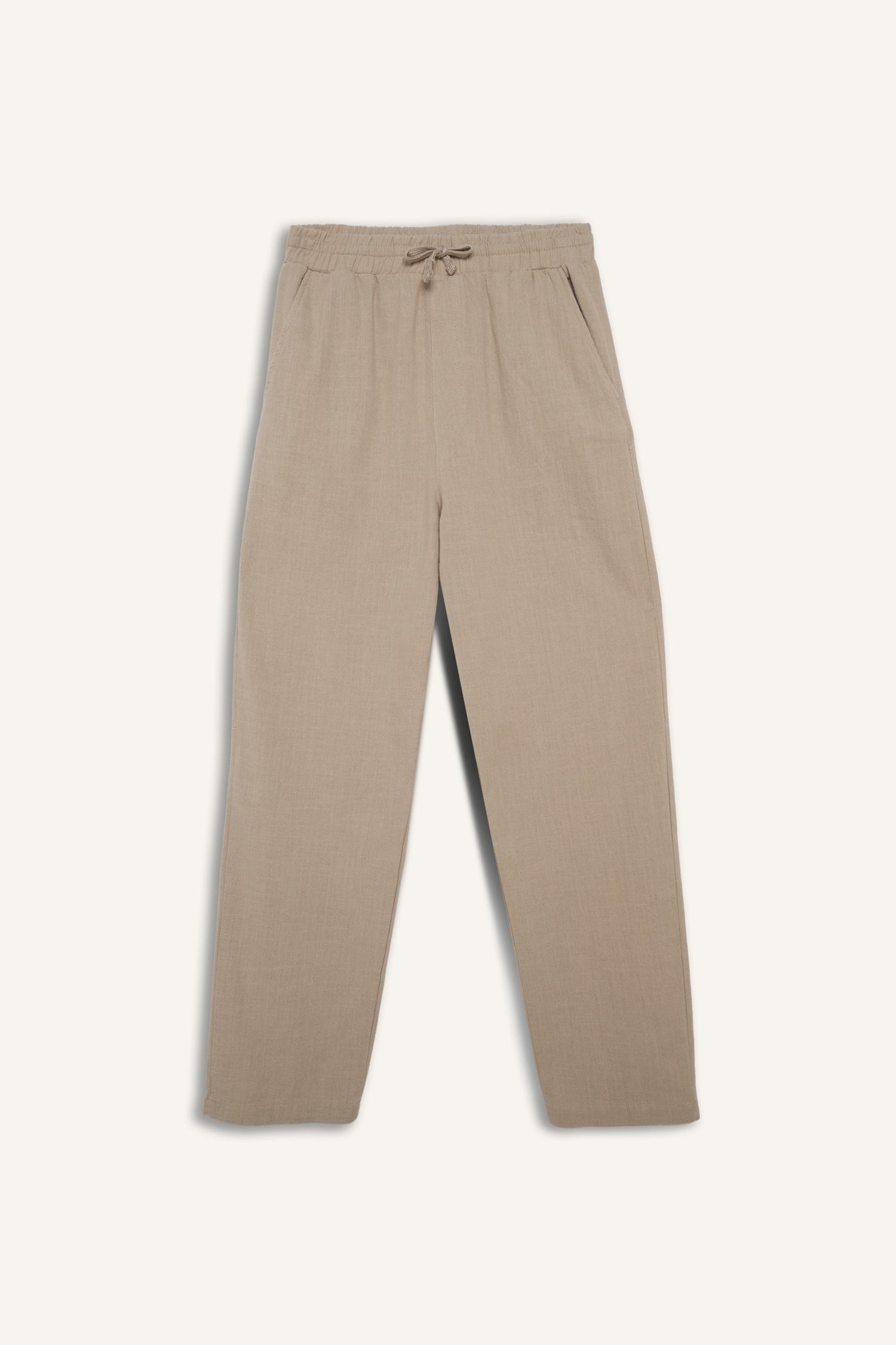DeFacto %100 Pamuk Baggy Fit Pantolon görsel 6