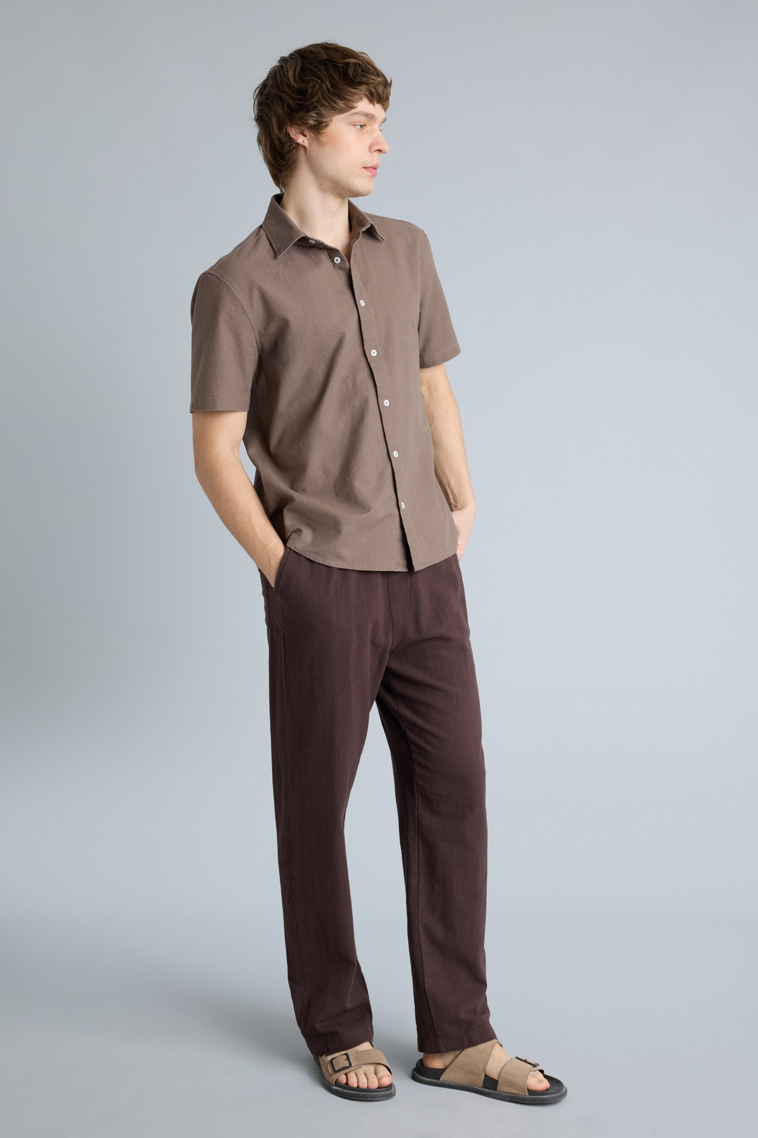 DeFacto %100 Pamuk Baggy Fit Pantolon görsel 2