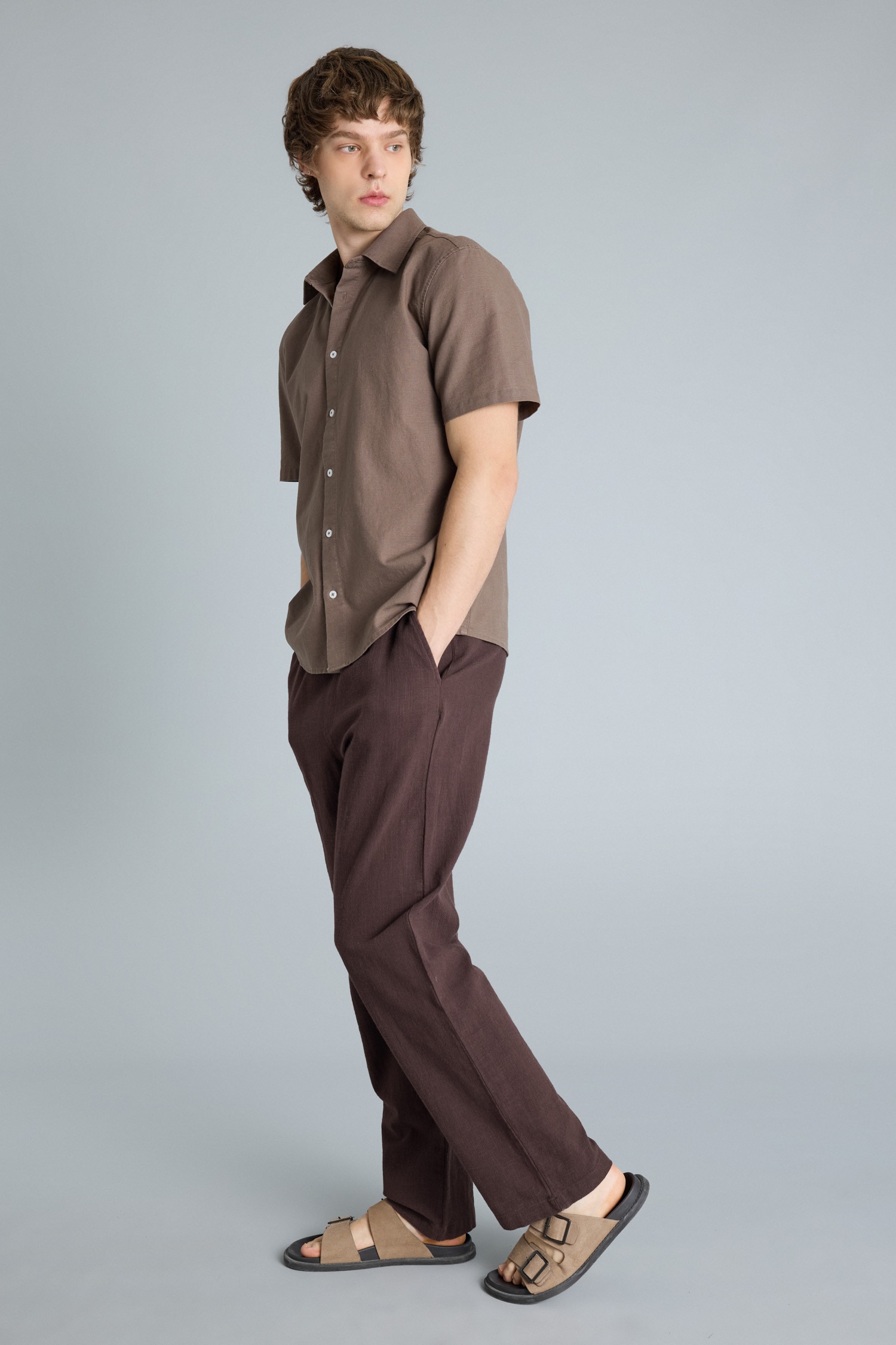 DeFacto %100 Pamuk Baggy Fit Pantolon görsel 3