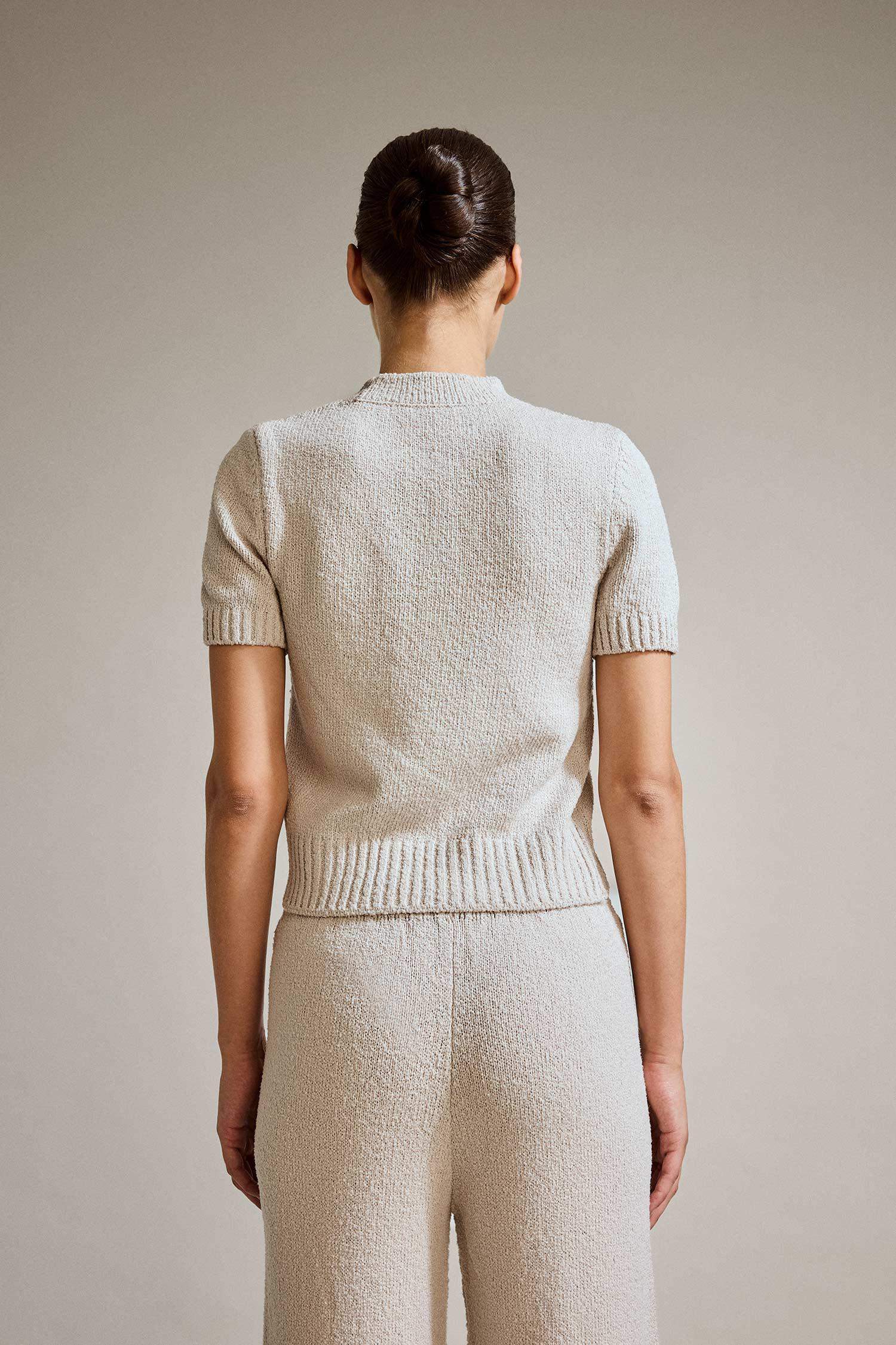 Yarım Balıkçı Yaka Kısa Kollu Triko Kazak