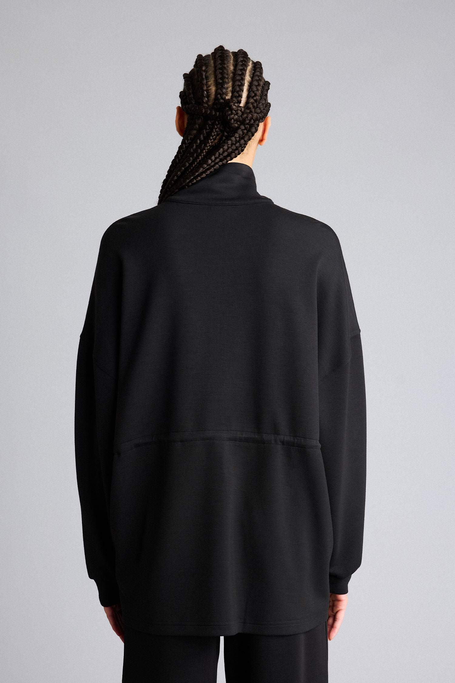 Long Fit тік жағалы модал кардиган