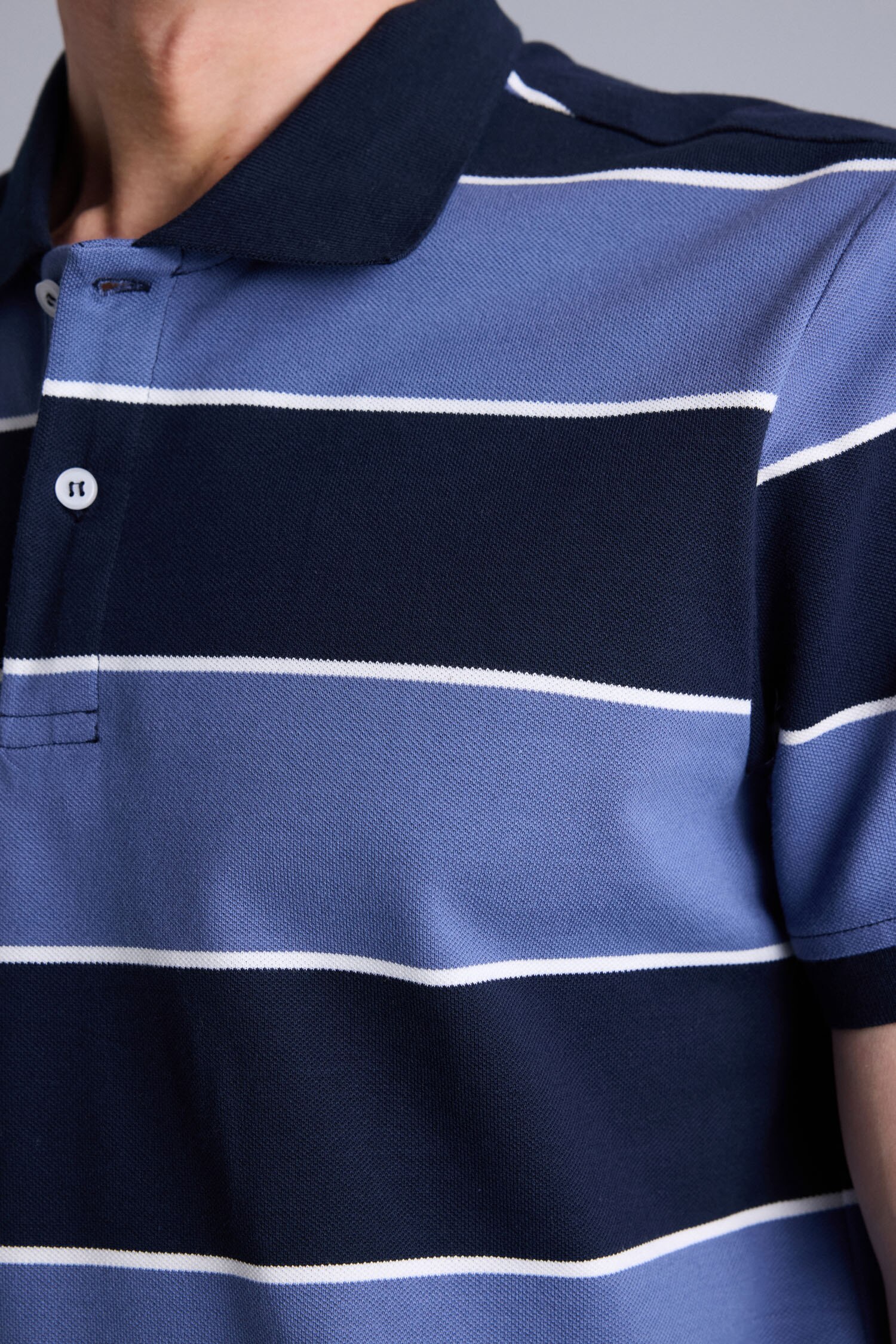 DeFacto Pamuklu Regular Fit Çizgili Polo Tişört görsel 5