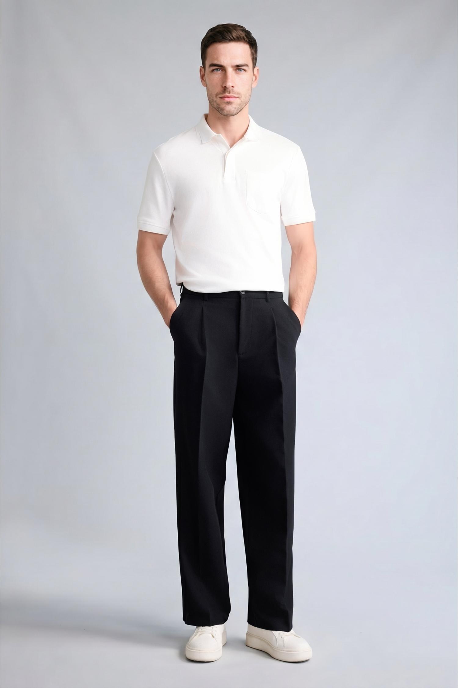 DeFacto %100 Pamuk Regular Fit Polo Tişört görsel 4
