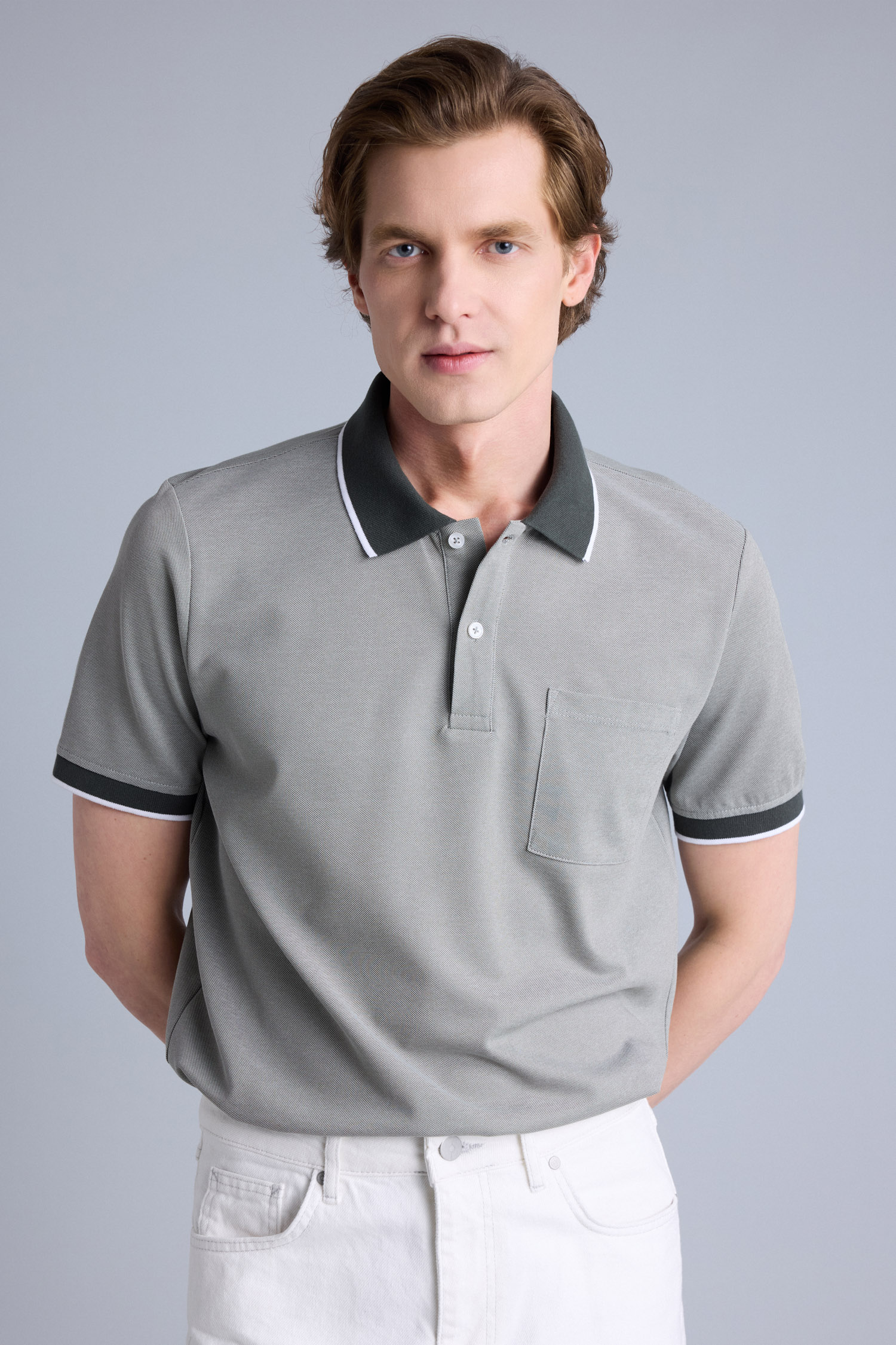DeFacto Pamuklu Regular Fit Polo Tişört görsel 3