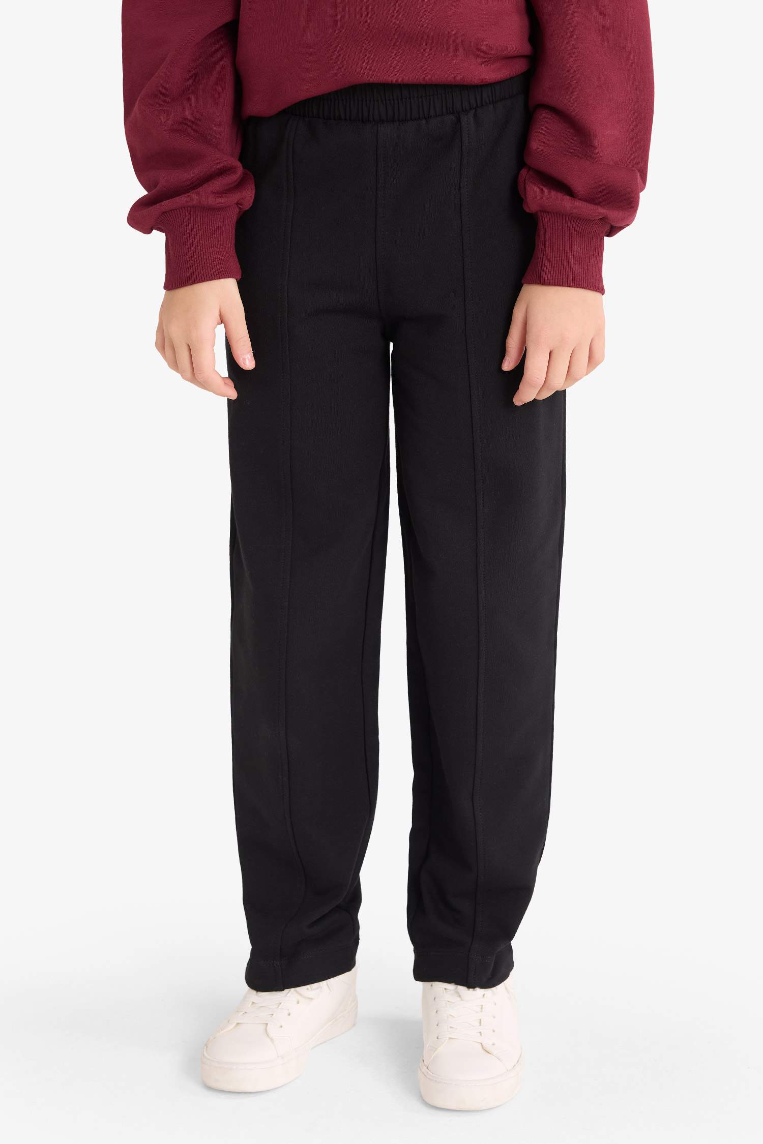 Kız Çocuk Barrel Fit Beli Lastikli Eşofman Altı