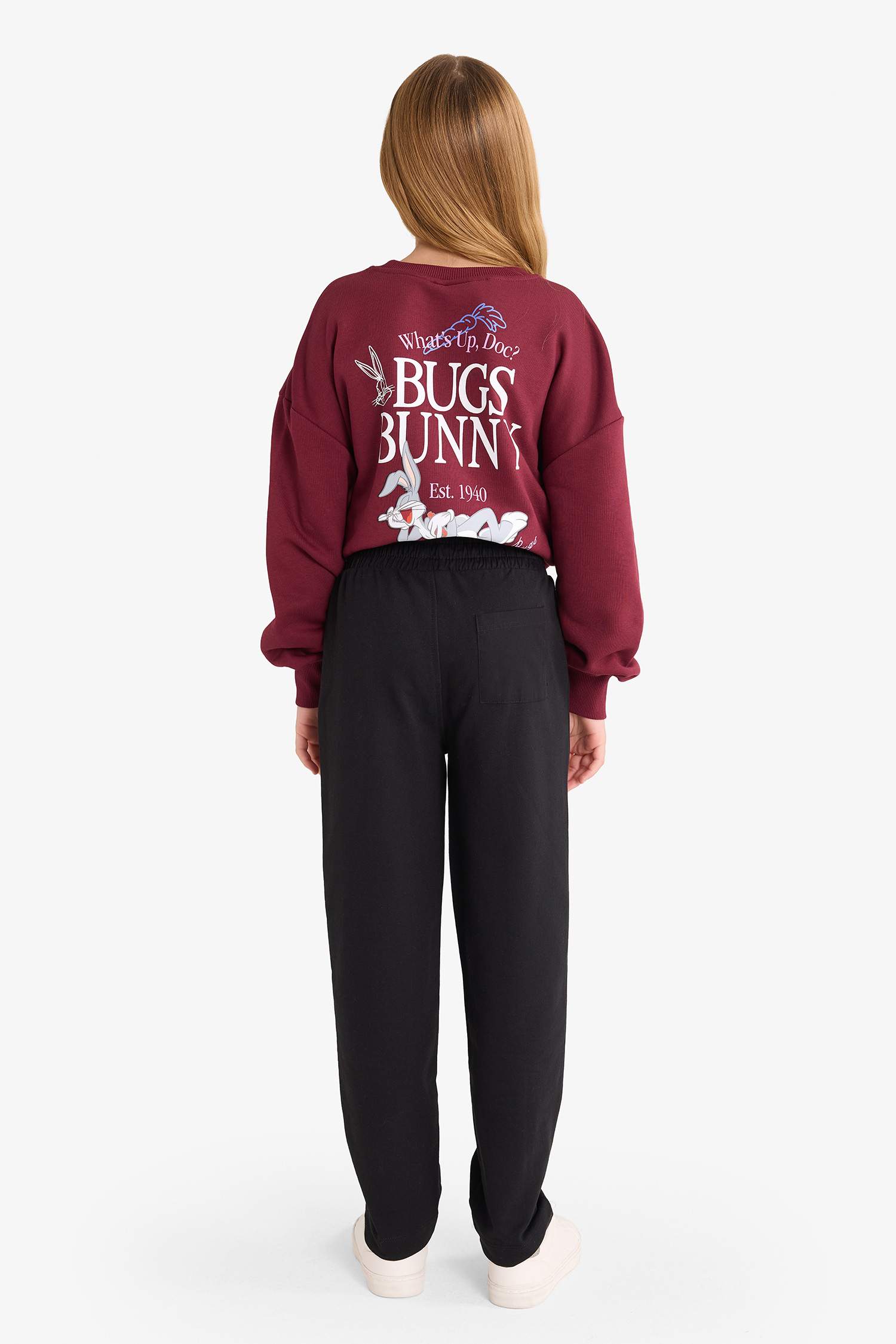 Kız Çocuk Barrel Fit Beli Lastikli Eşofman Altı