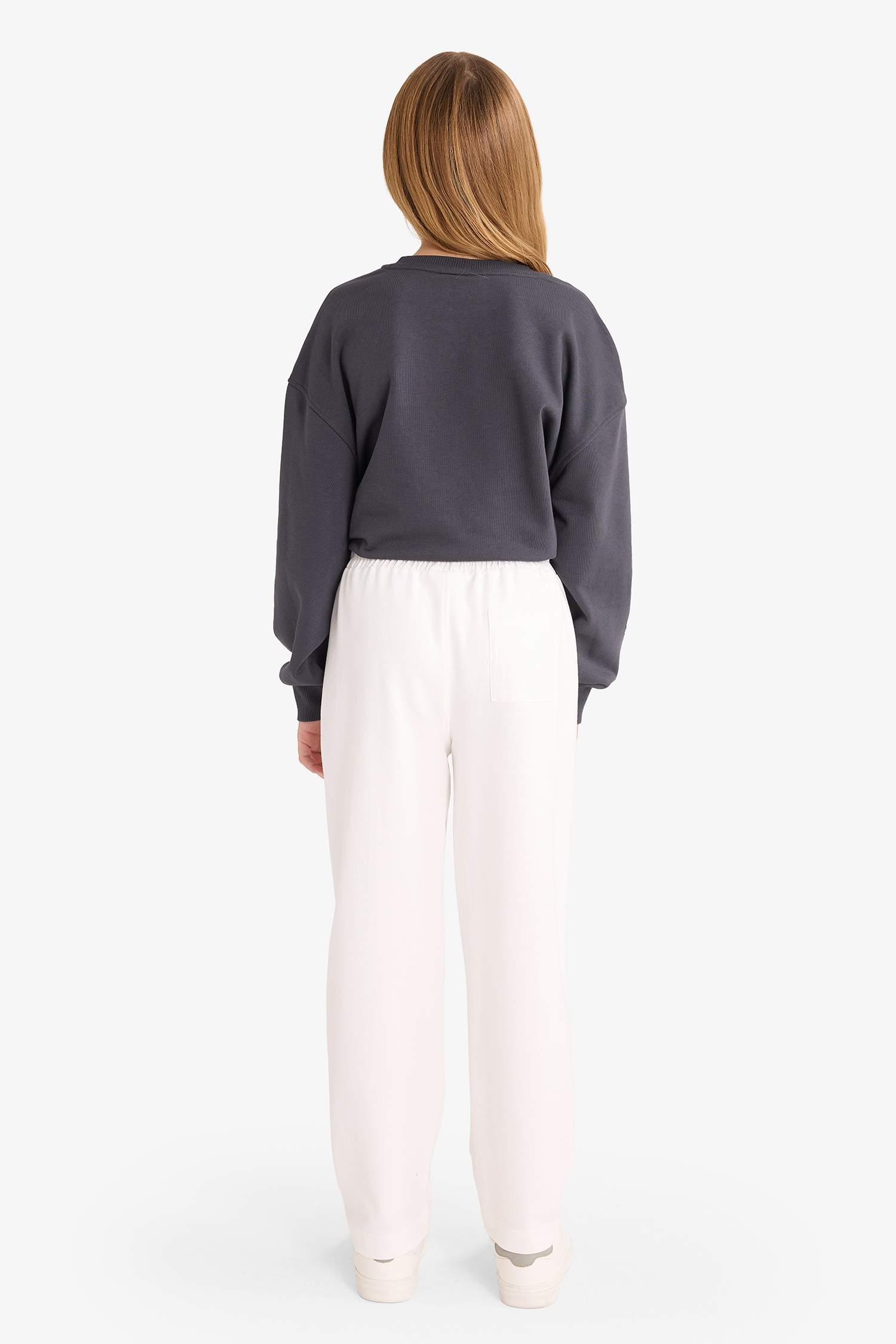 Kız Çocuk Barrel Fit Beli Lastikli Eşofman Altı