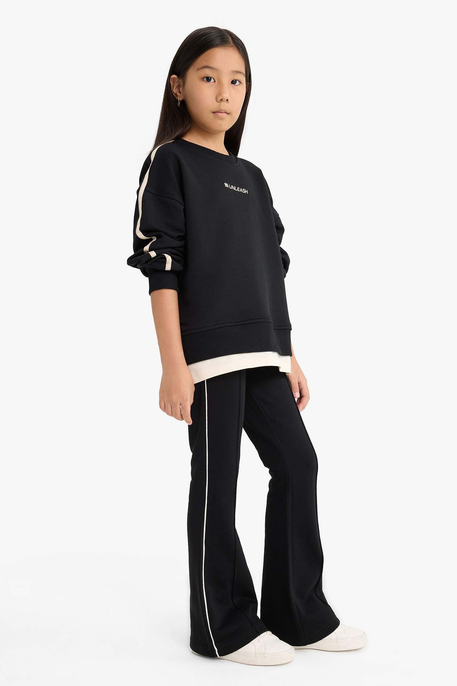 بنطلون سويت بانتس بناتي فلير فيت وخصر مطاطي