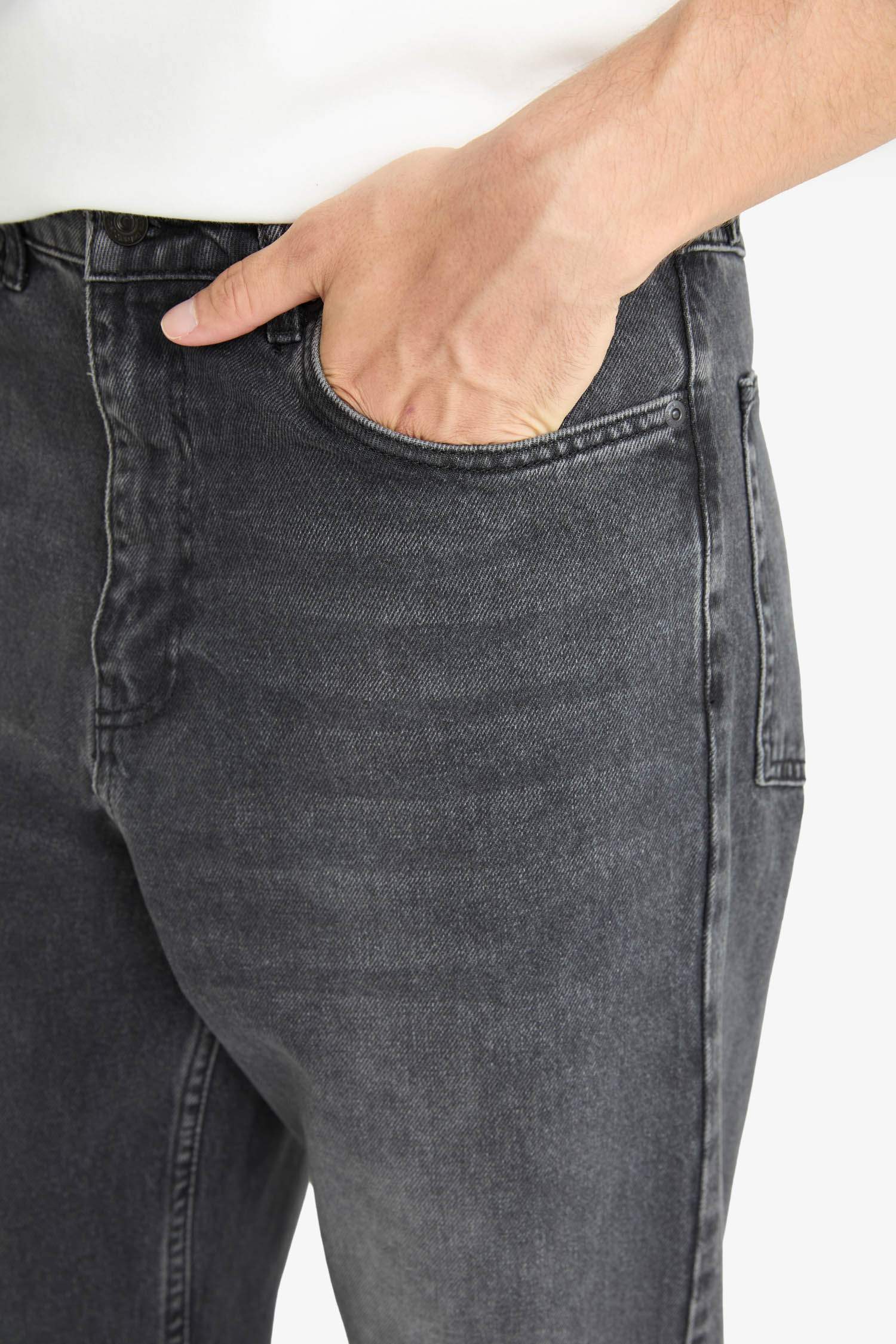 Baggy Fit Normal Bel Geniş Paça Jean Pantolon