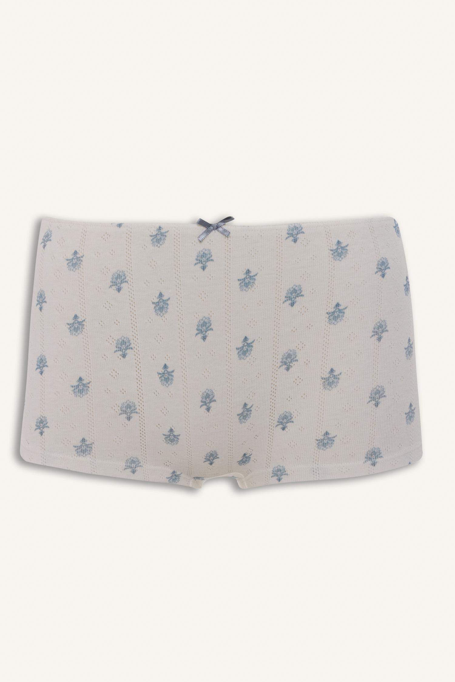 Çiçekli Pamuklu Boxer