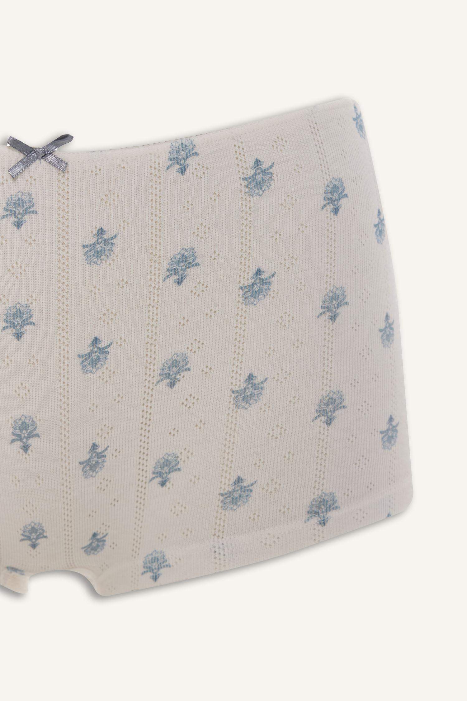 Çiçekli Pamuklu Boxer