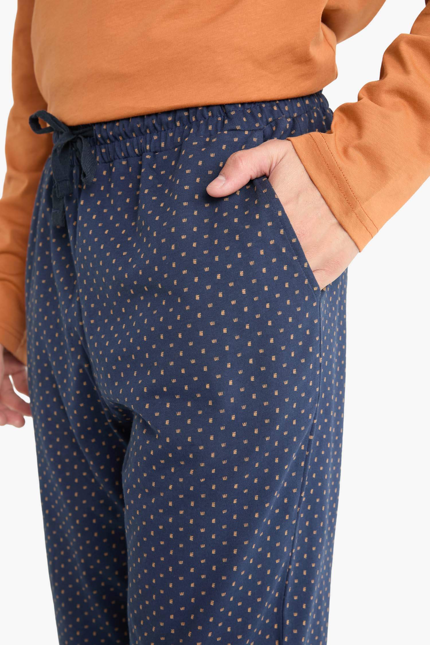 Pijama Takımı Regular Fit Uzun Kollu Üst Uzun Alt