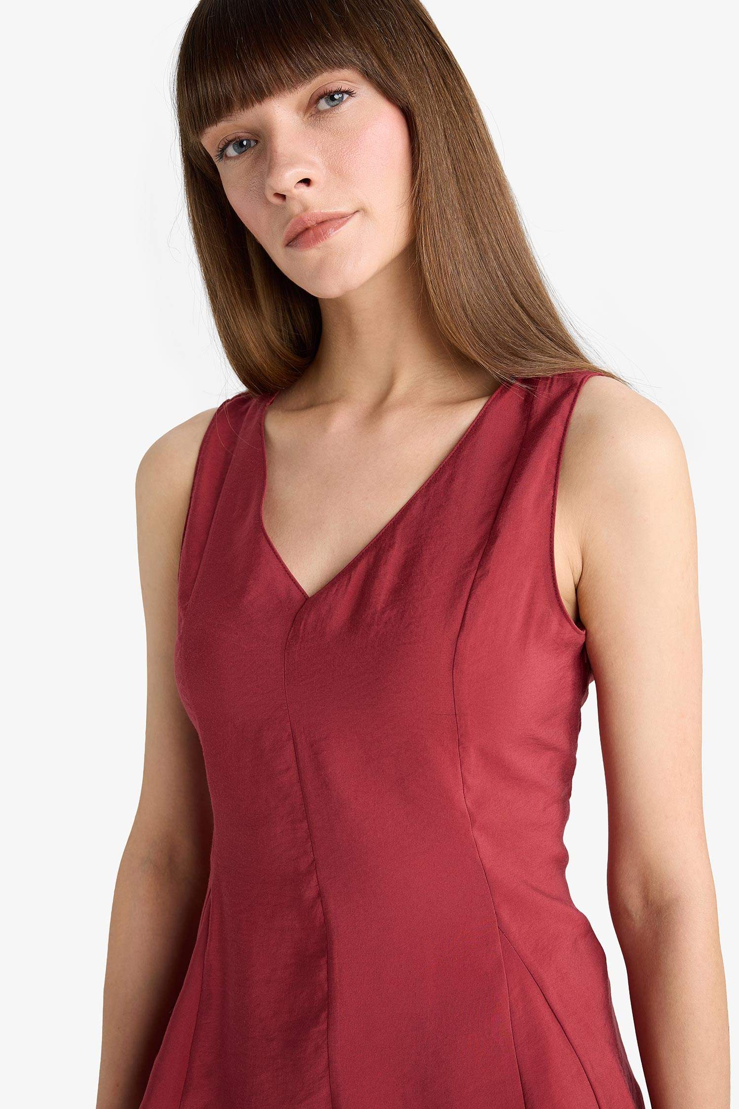 V-Neck Sleeveless Blouse