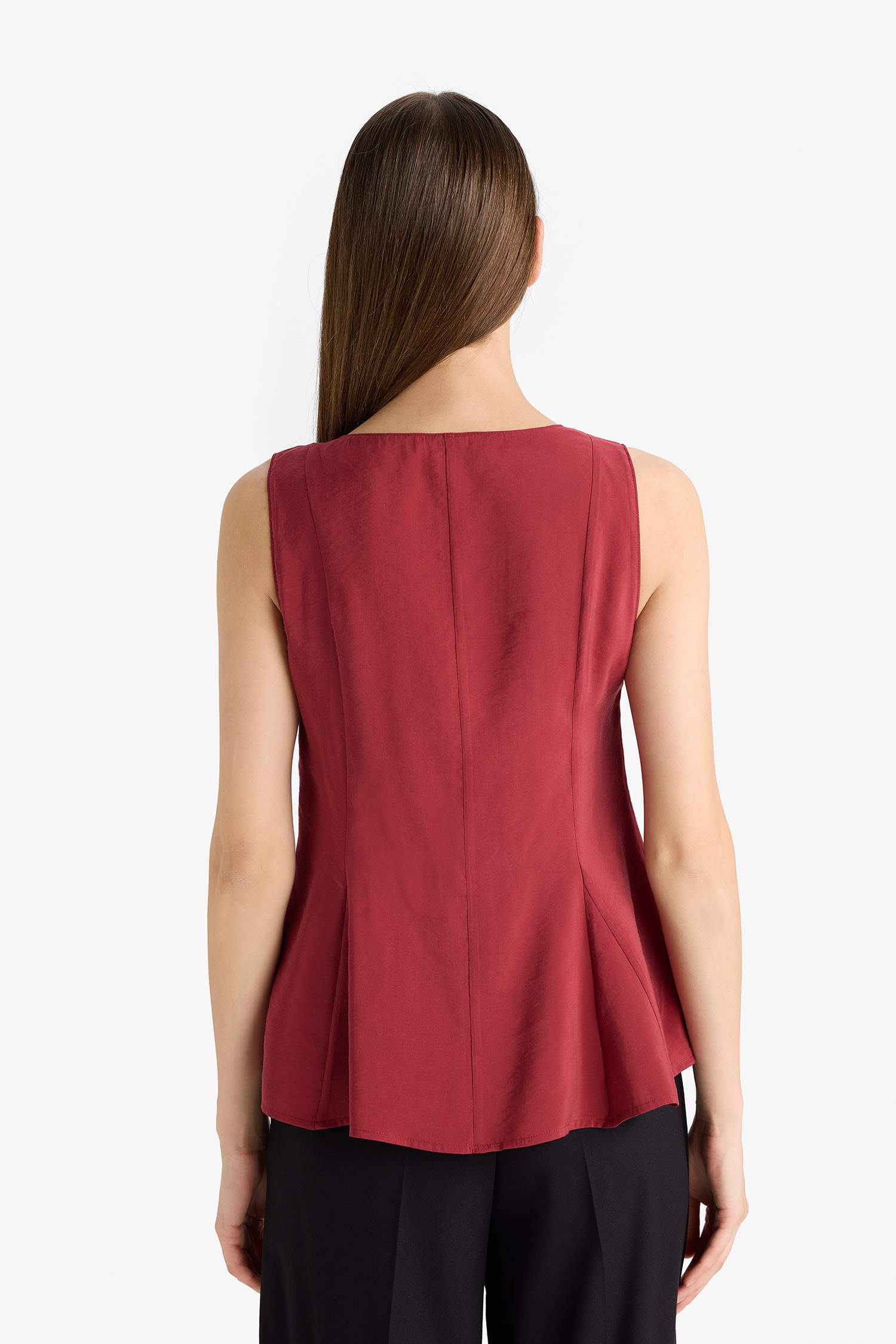 V-Neck Sleeveless Blouse