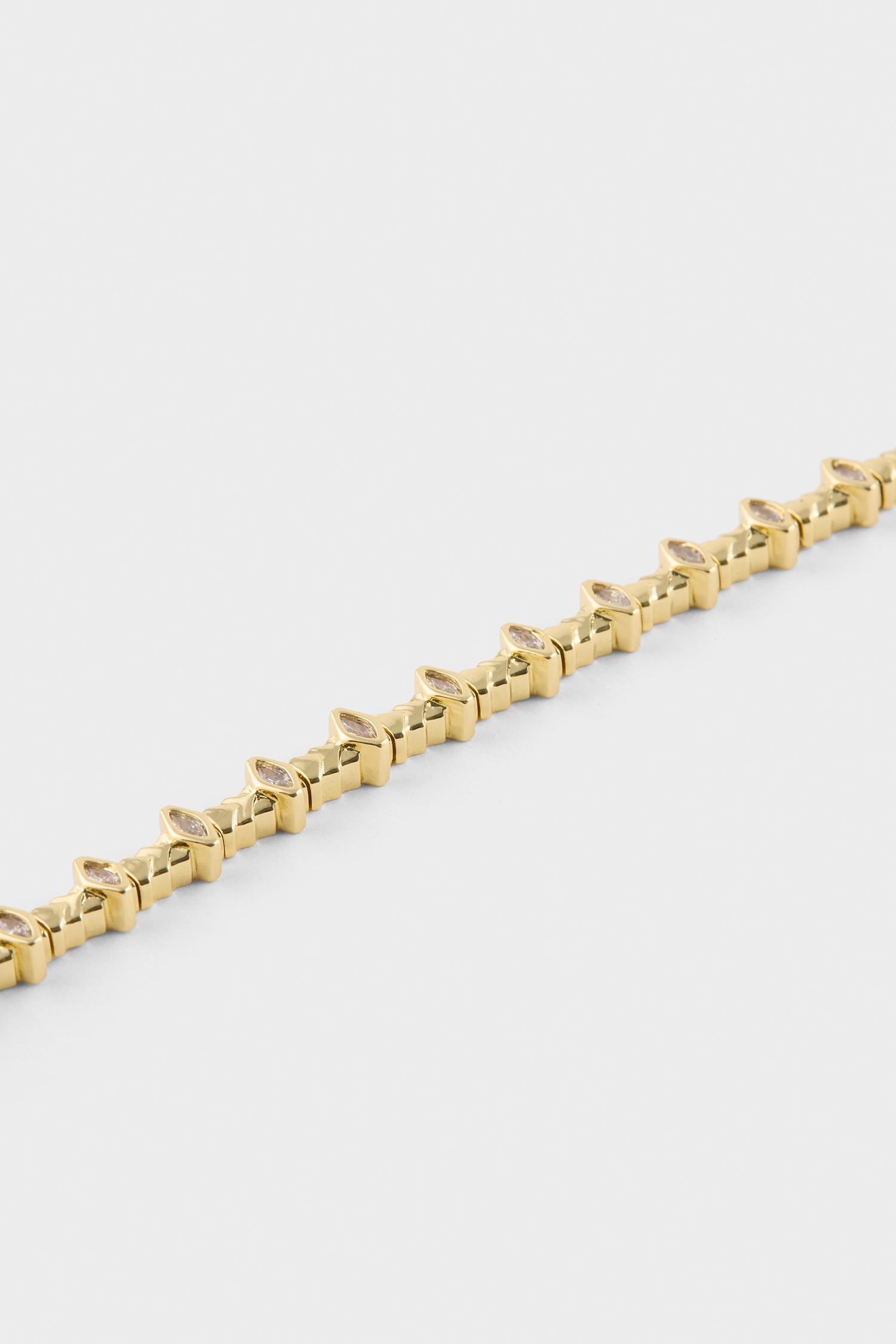 DeFacto Reis X DeFacto Taşlı Gold Bileklik görsel 2