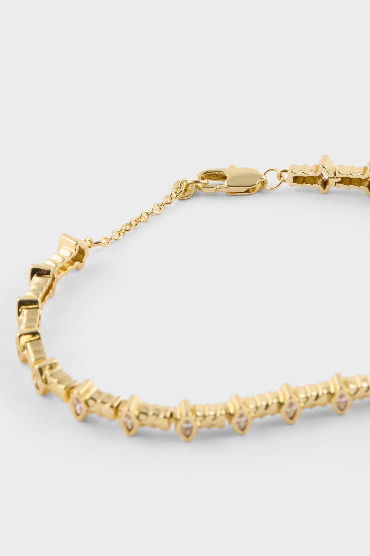 DeFacto Reis X DeFacto Taşlı Gold Bileklik görsel 4