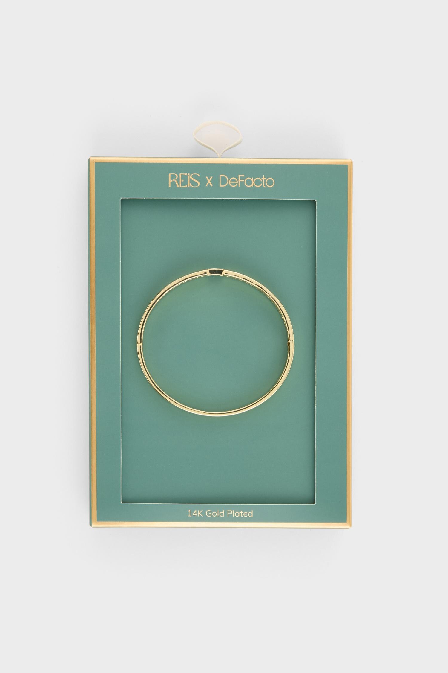 DeFacto Reis X DeFacto Taşlı Gold Bileklik görsel 4