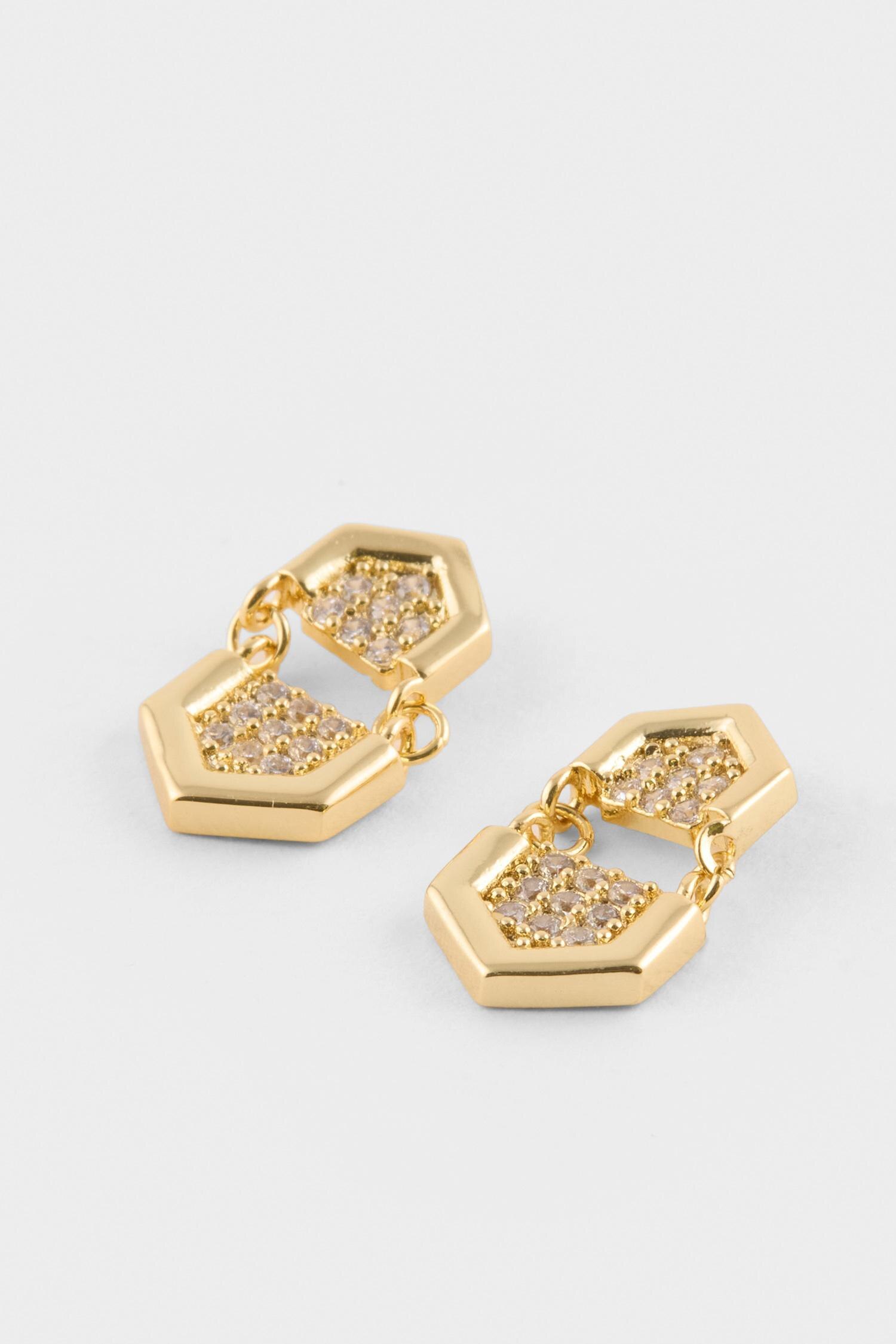 DeFacto Reis X DeFacto 2'li Gold Küpe görsel 4