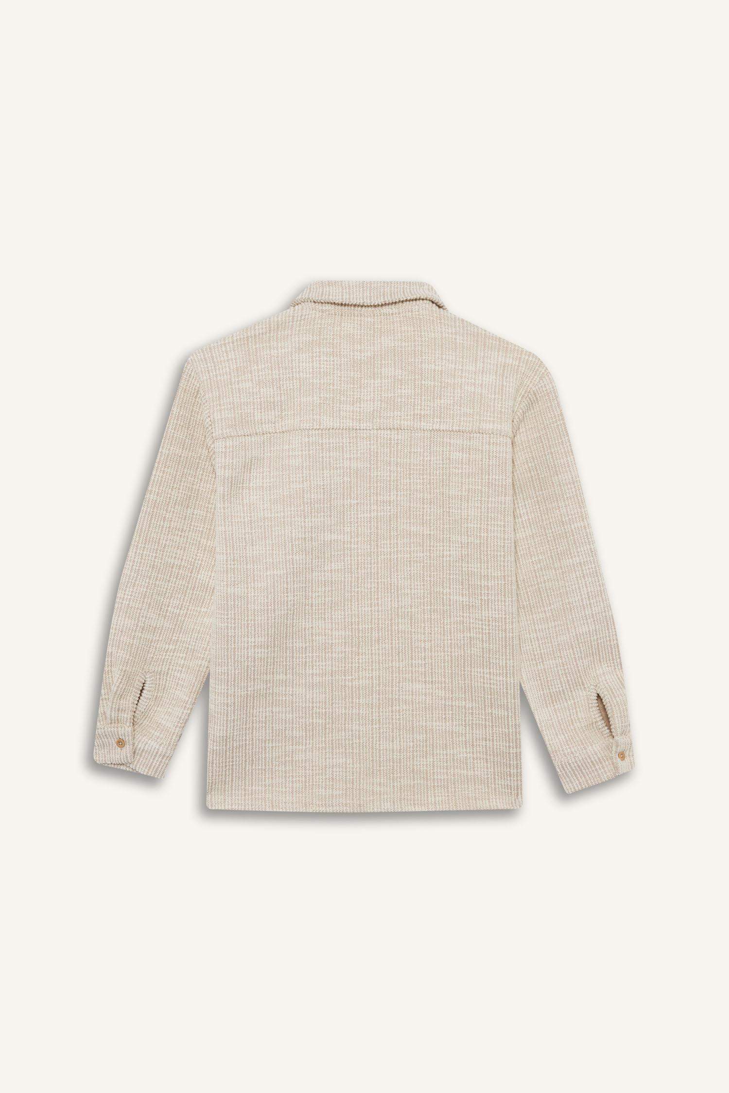 قميص بولو ولادي ردن طويل قصة عادية