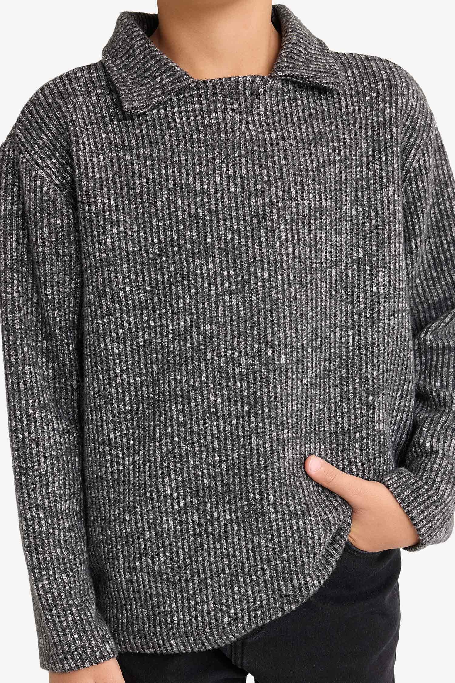 Erkek Çocuk Polo Yaka Sweatshirt