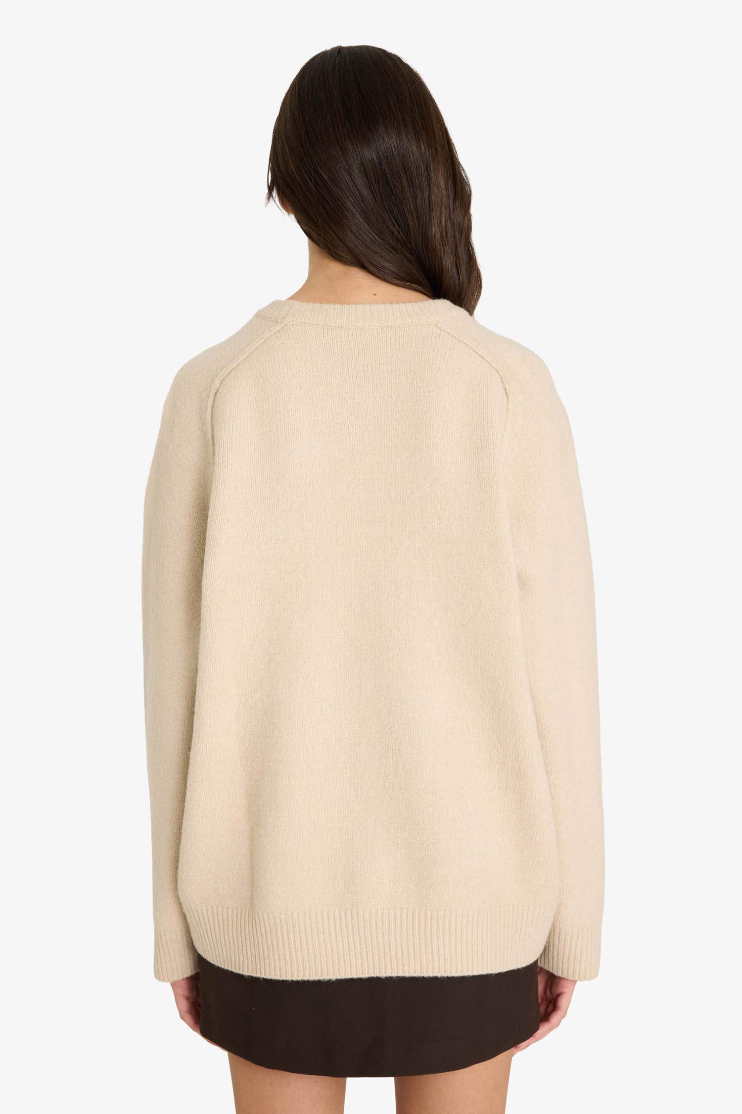 Свитер Oversize с круглым вырезом