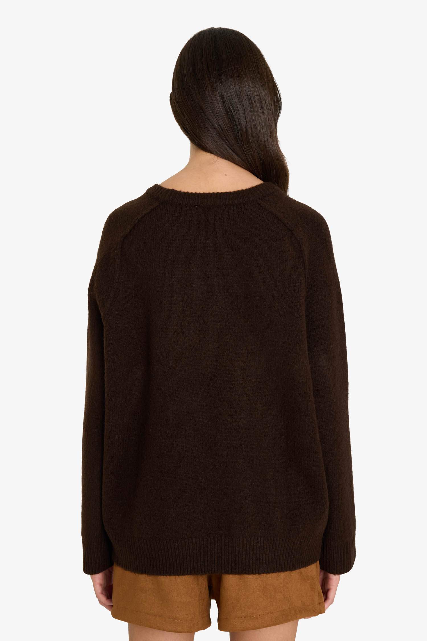 Свитер Oversize с круглым вырезом