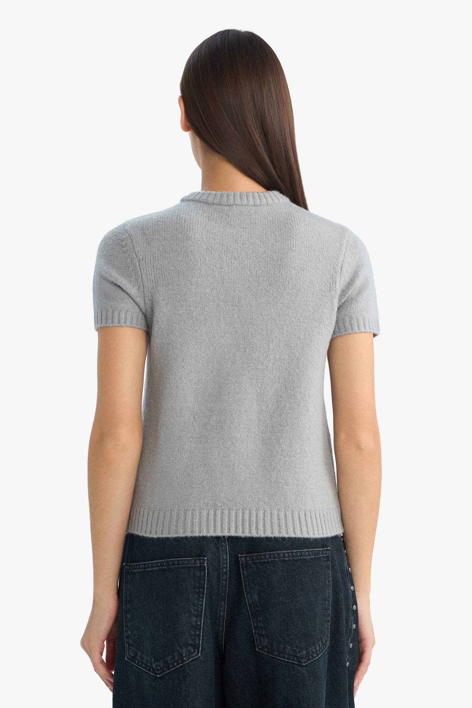 Свитер с круглым вырезом Slim Fit