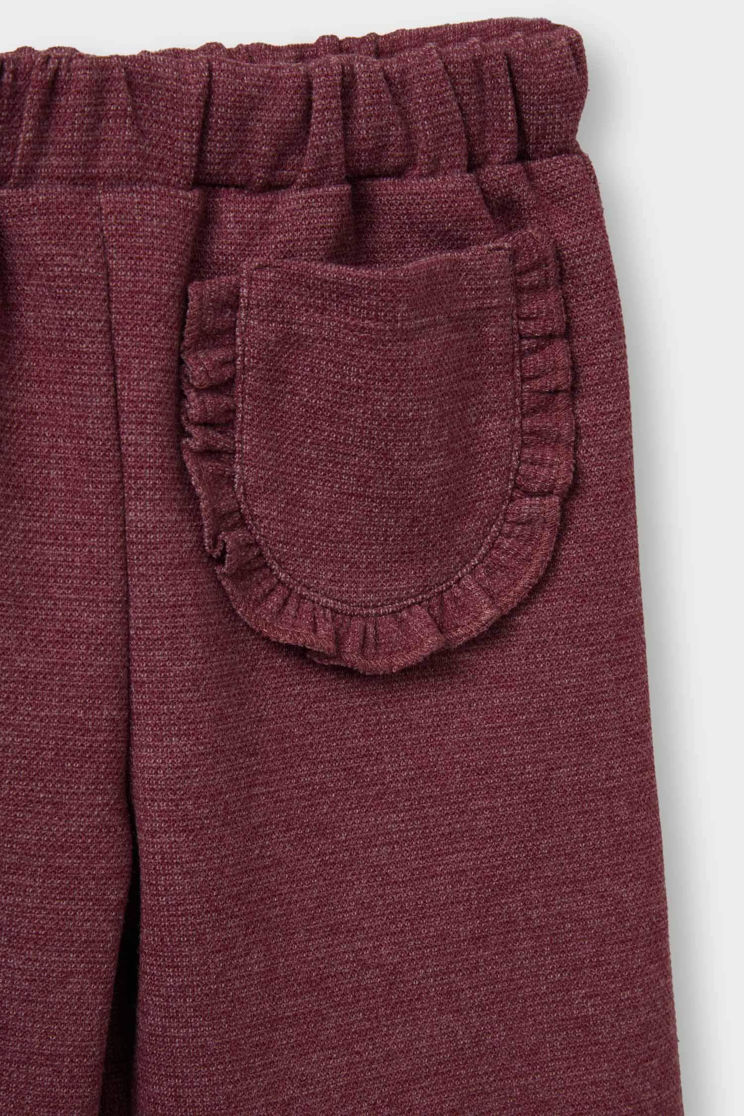 Kız Bebek Beli Lastikli Pantolon