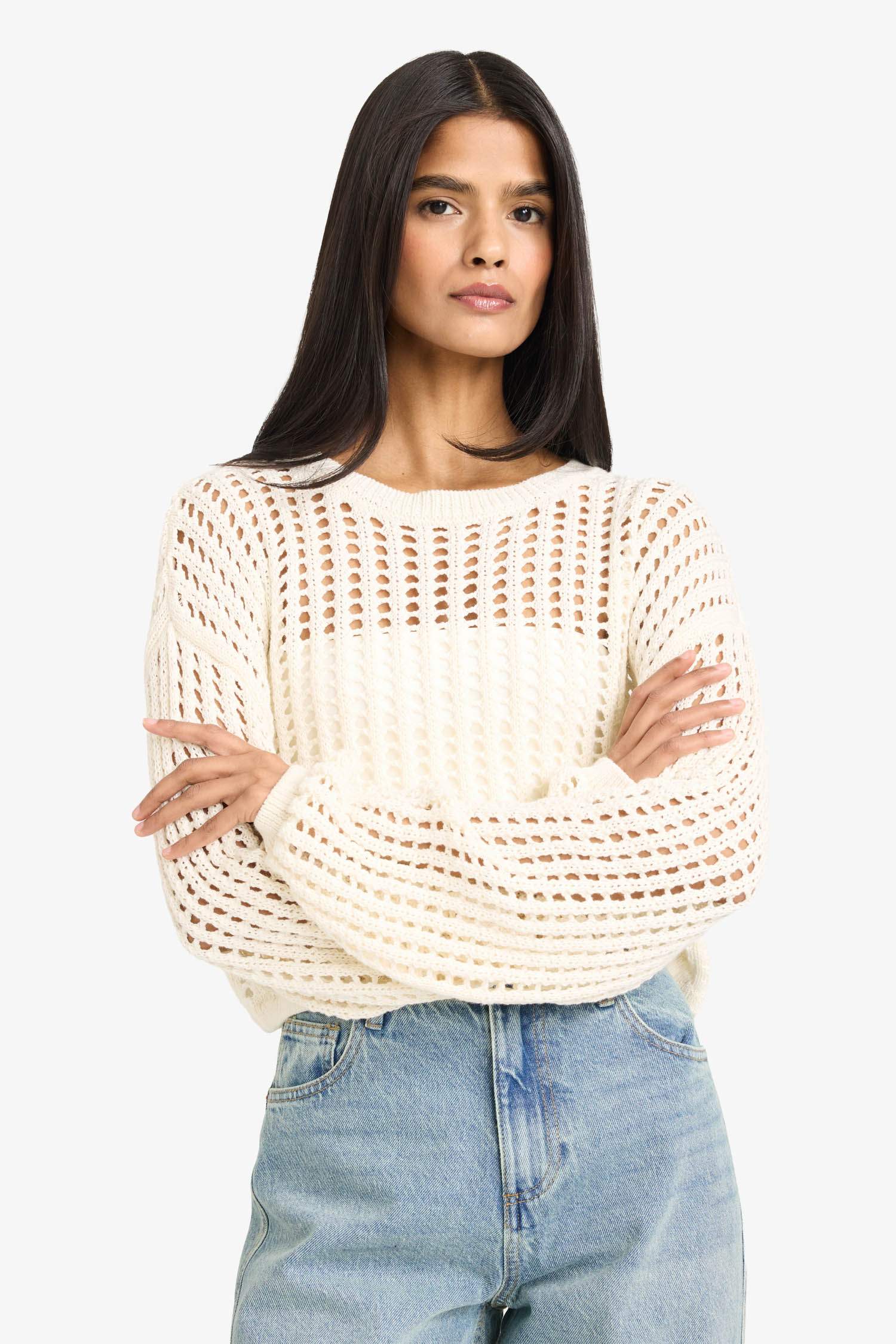 Свитер с круглым вырезом Regular Fit