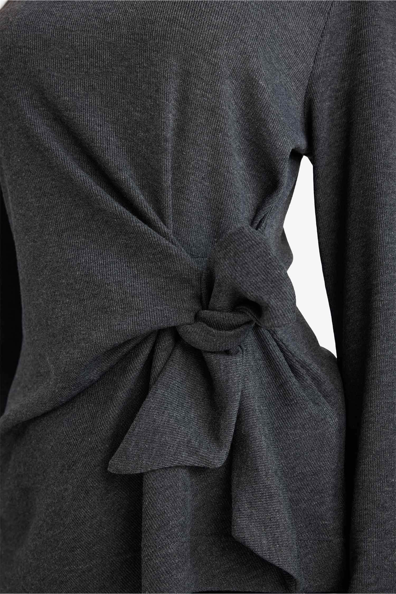 تيشيرت قصة عادية برباط