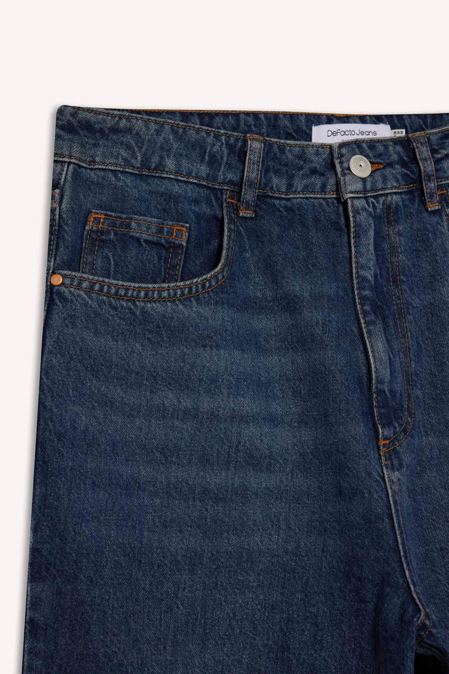 Baggy Fit Geniş Paça Jean Pantolon