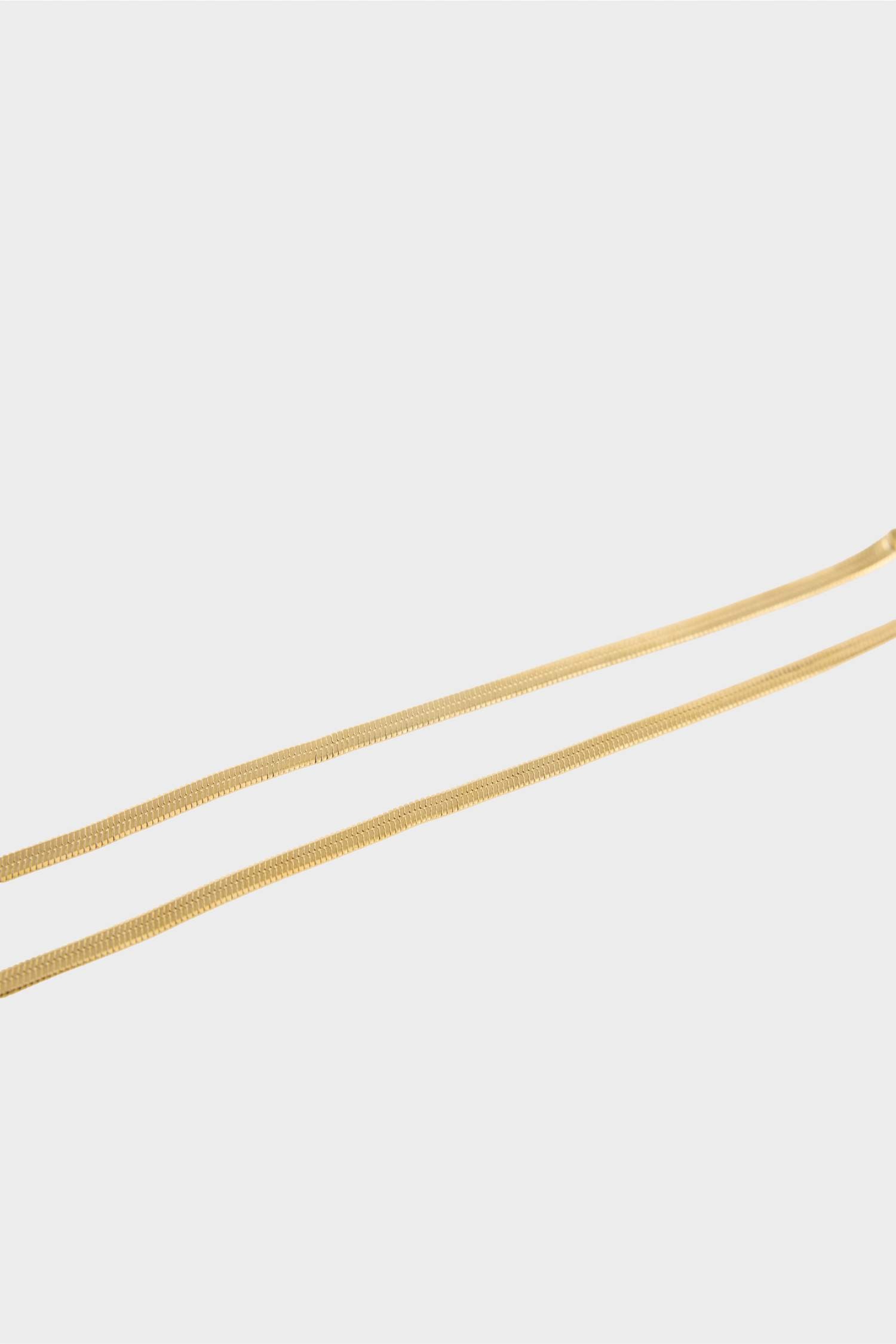 Kadın Gold 2'li Çelik Kolye