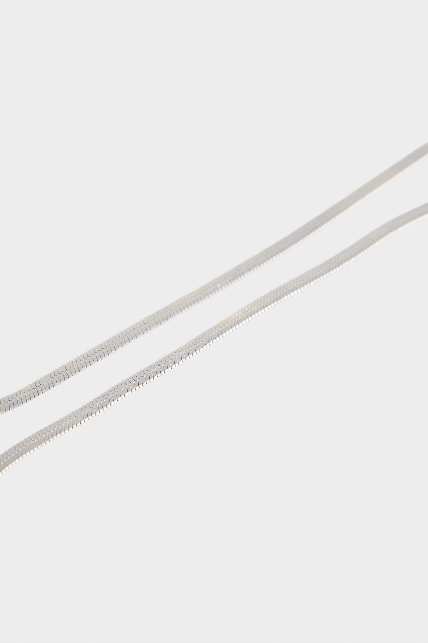 Kadın Silver 2'li Çelik Kolye