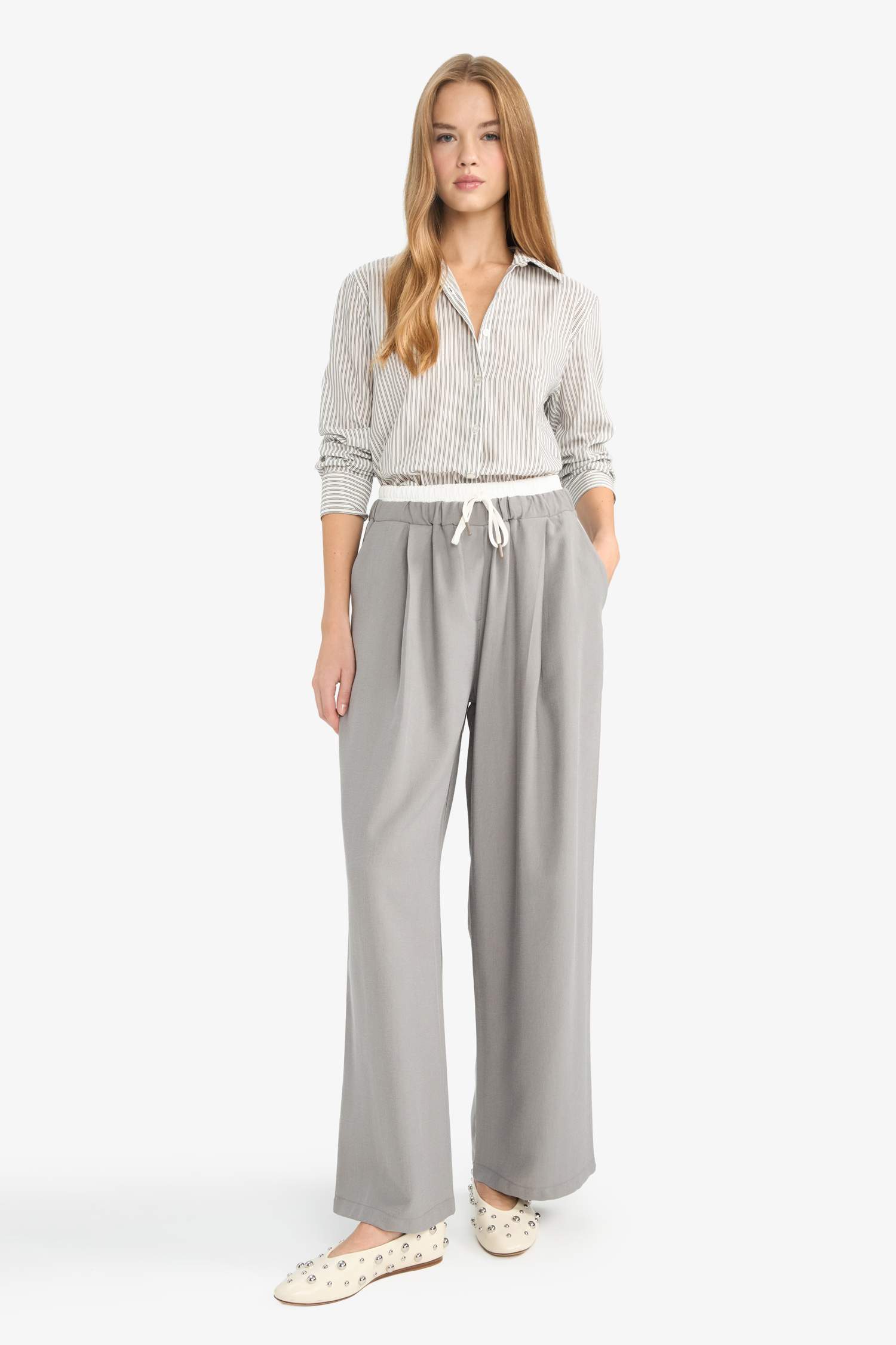 Baggy Fit Double Pocket Sensual Trousers