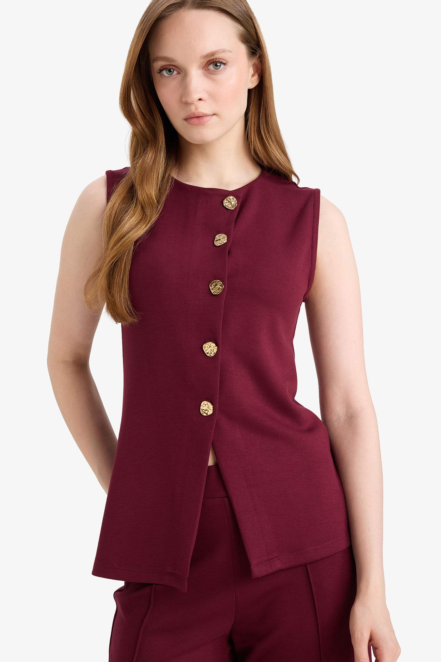 Slim Fit Crew Neck Cardigan