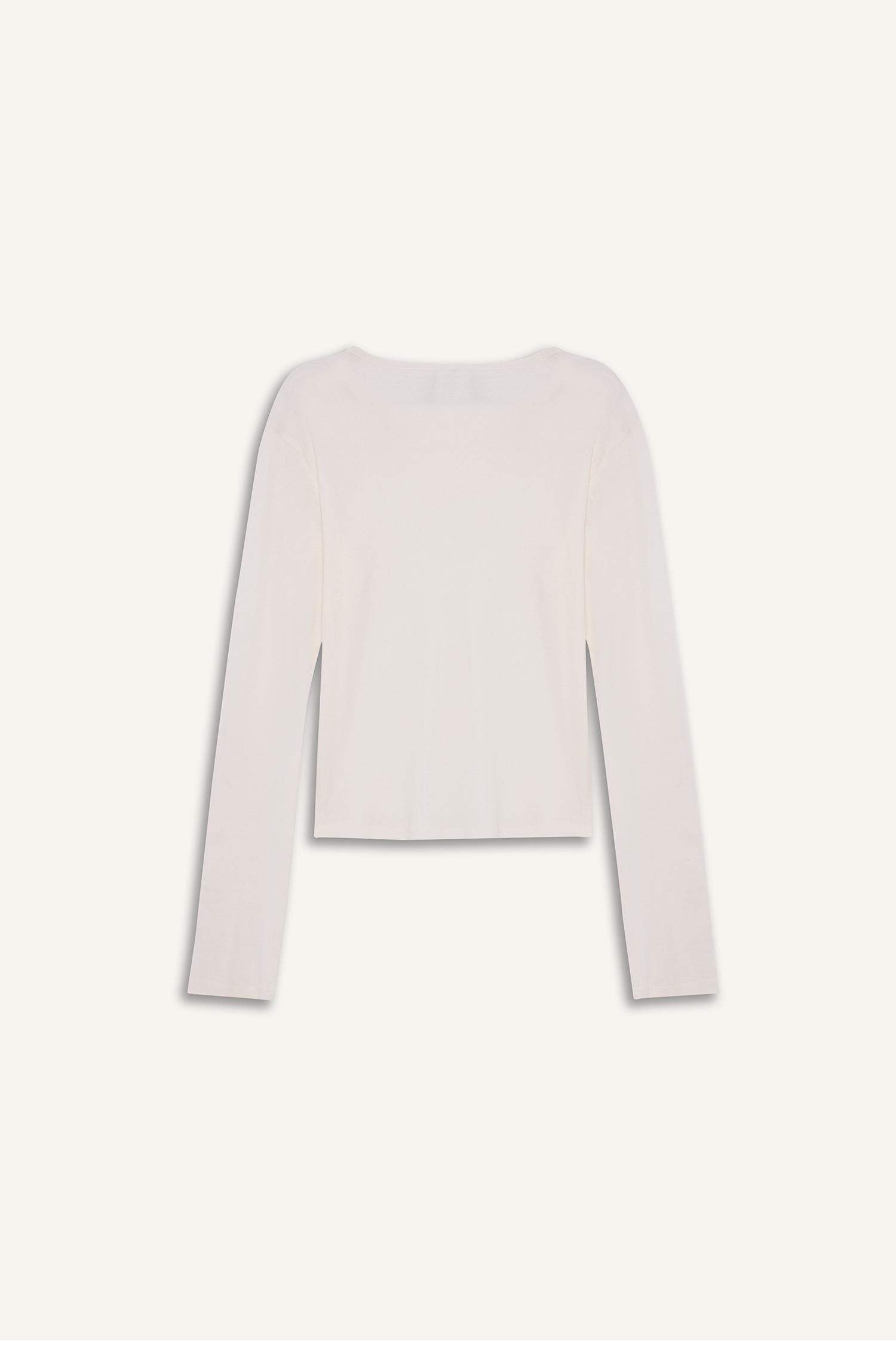 Bisiklet Yaka Uzun Kollu Tişört