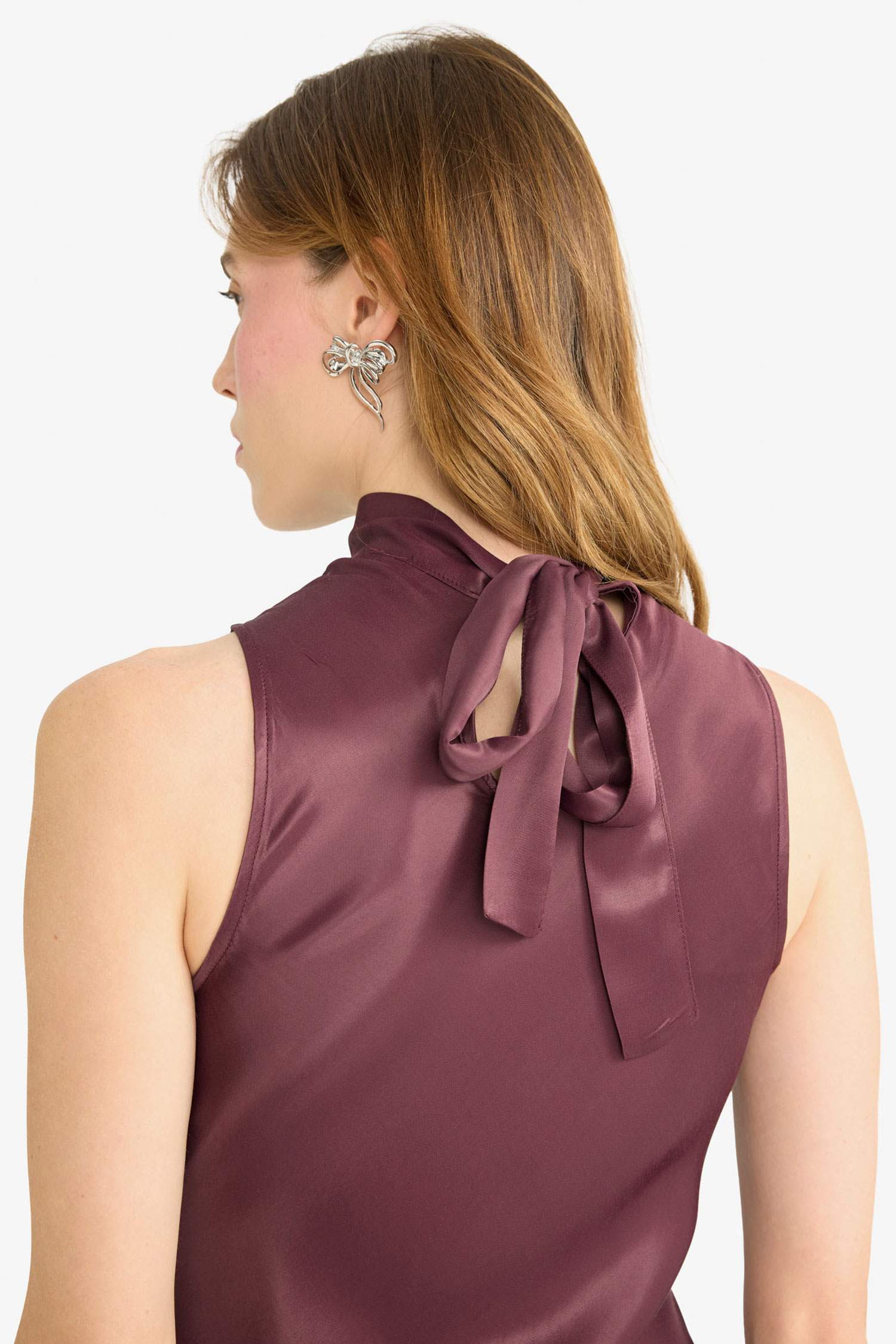 Regular Fit Satin Maxi Dress