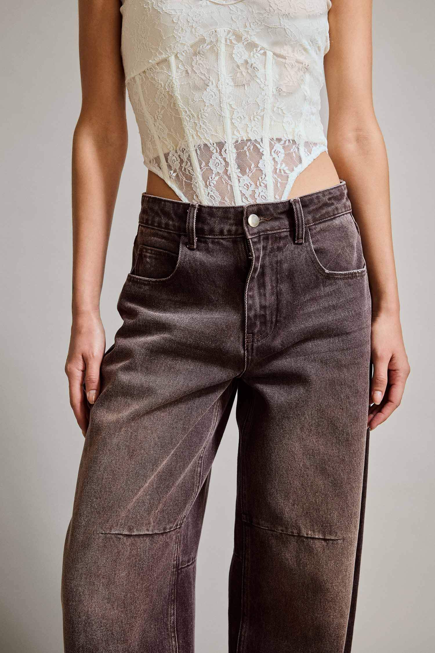 Wide Leg Geniş Bol Paça Bilek Boy Jean Pantolon